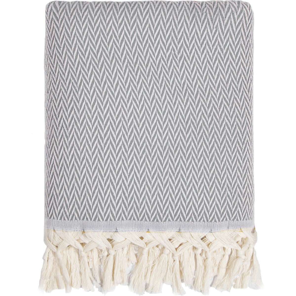 Plaid laine ASPEN gris chiné, FEBRONIE