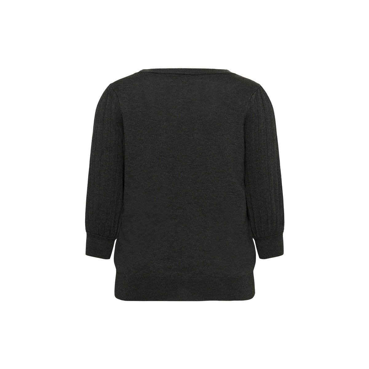 Pullover tricoté gris dark grey melange, KAFFE CURVE