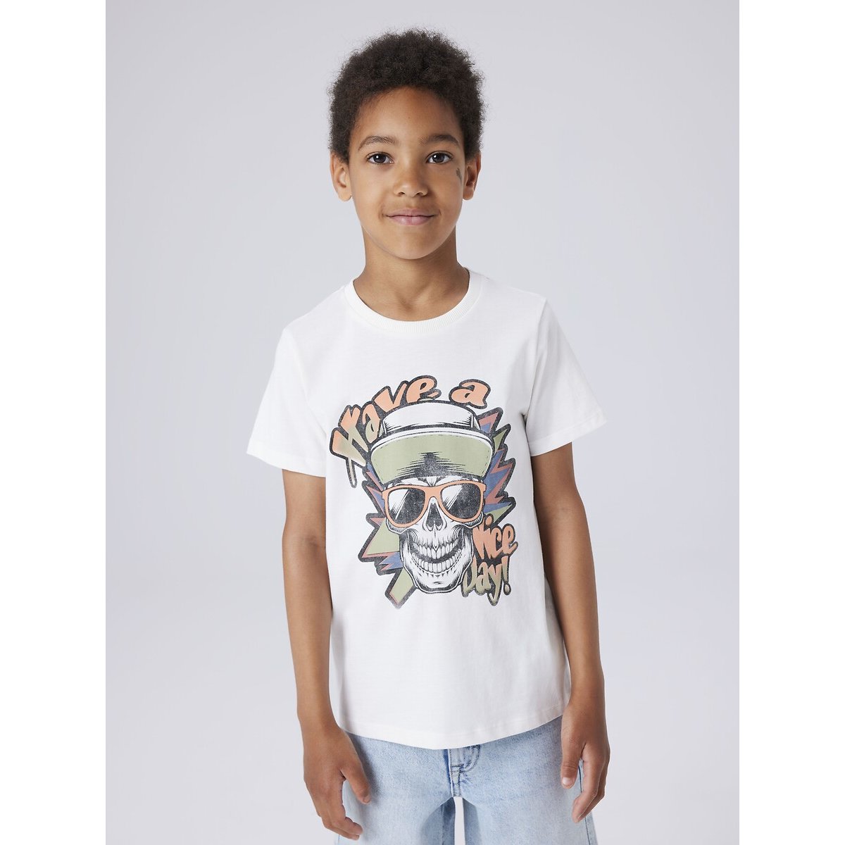 T-shirt manches courtes blanc, NAME IT