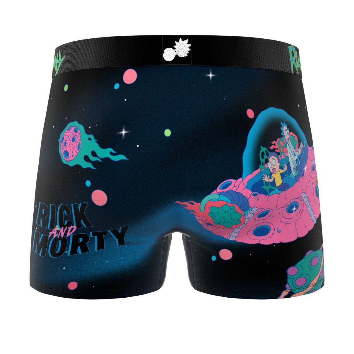 Lot De 3 Boxers Rick Et Morty vert/bleu/turquoise/rose/jaune, FREEGUN