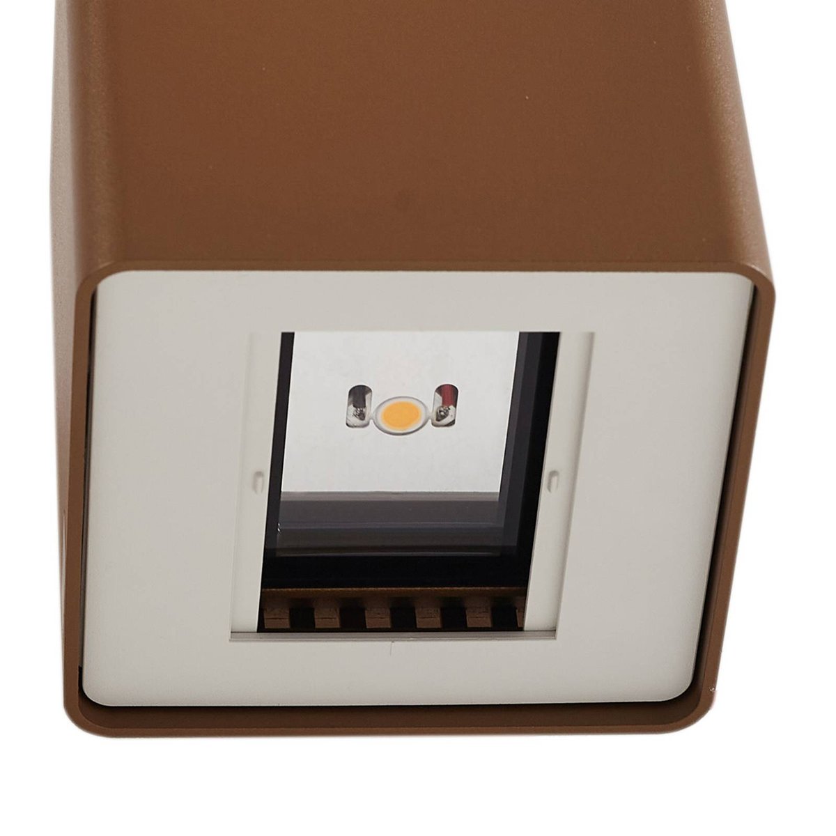 Applique extérieure en aluminium moderneLED marron, LUCANDE