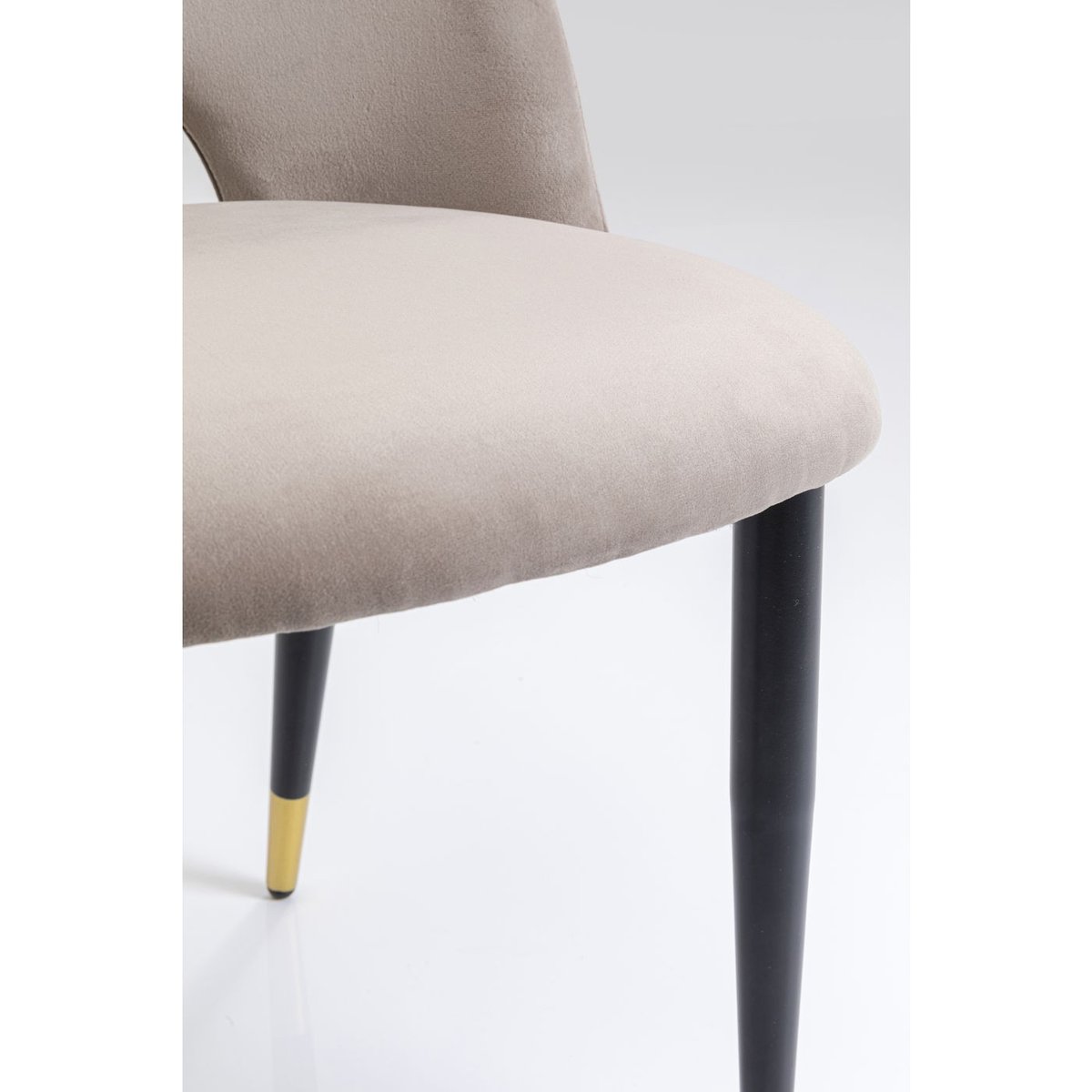 Chaise en velours, IRIS taupe, KARE DESIGN