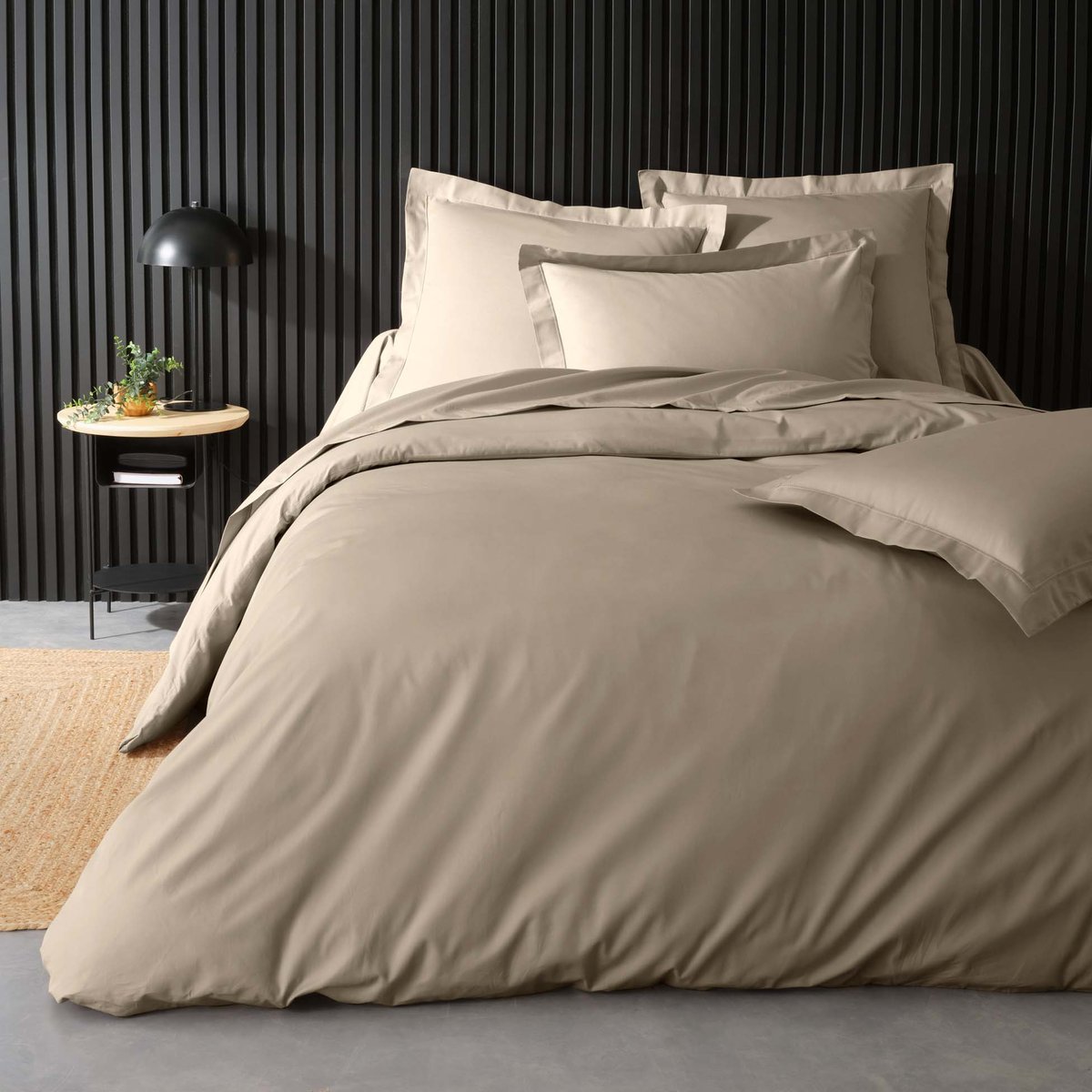 Housse de couette collection Percale de coton blanc, EDEN