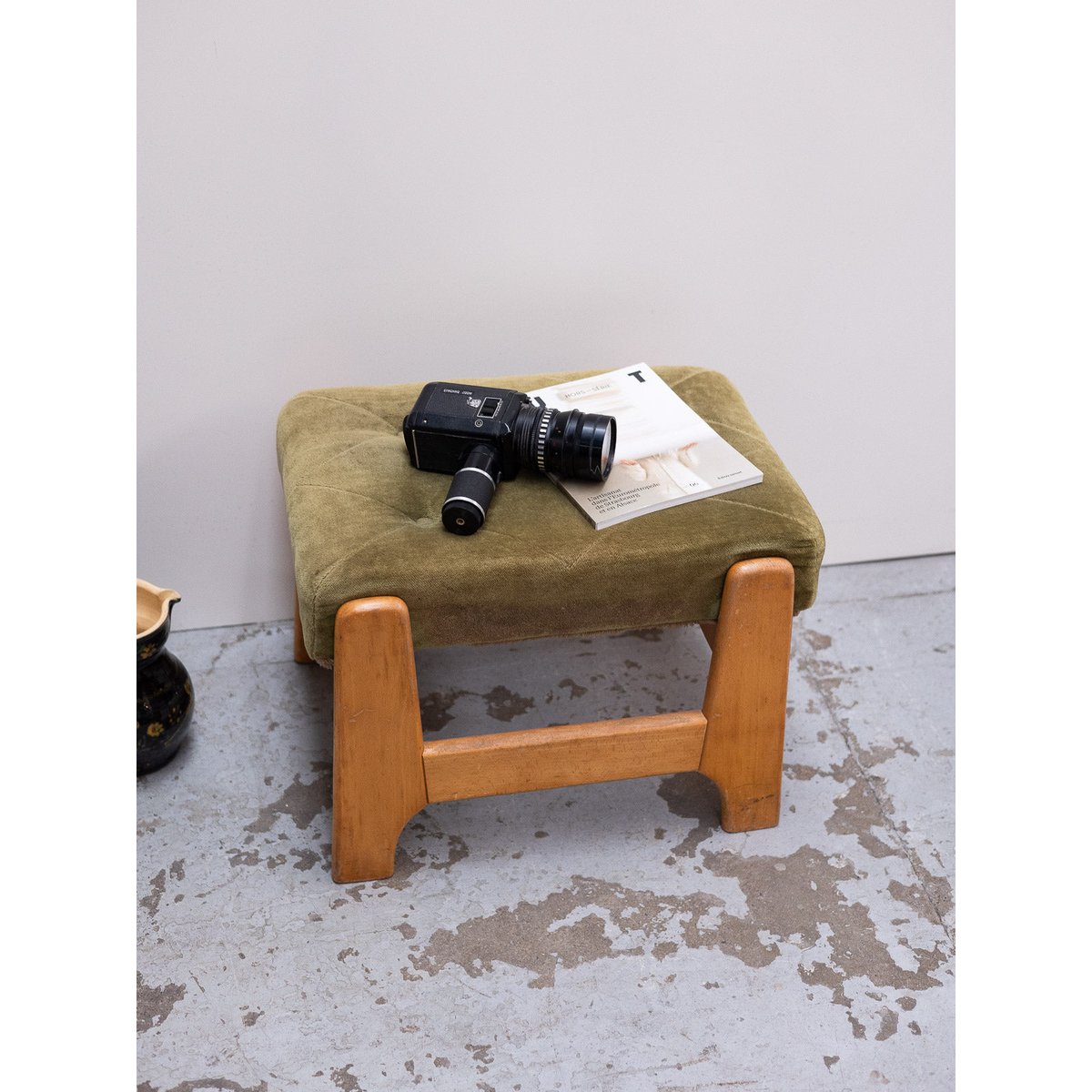 Banc dépliable en marche pieds Victor N°34 - Bon état bois clair, DEBONGOUT