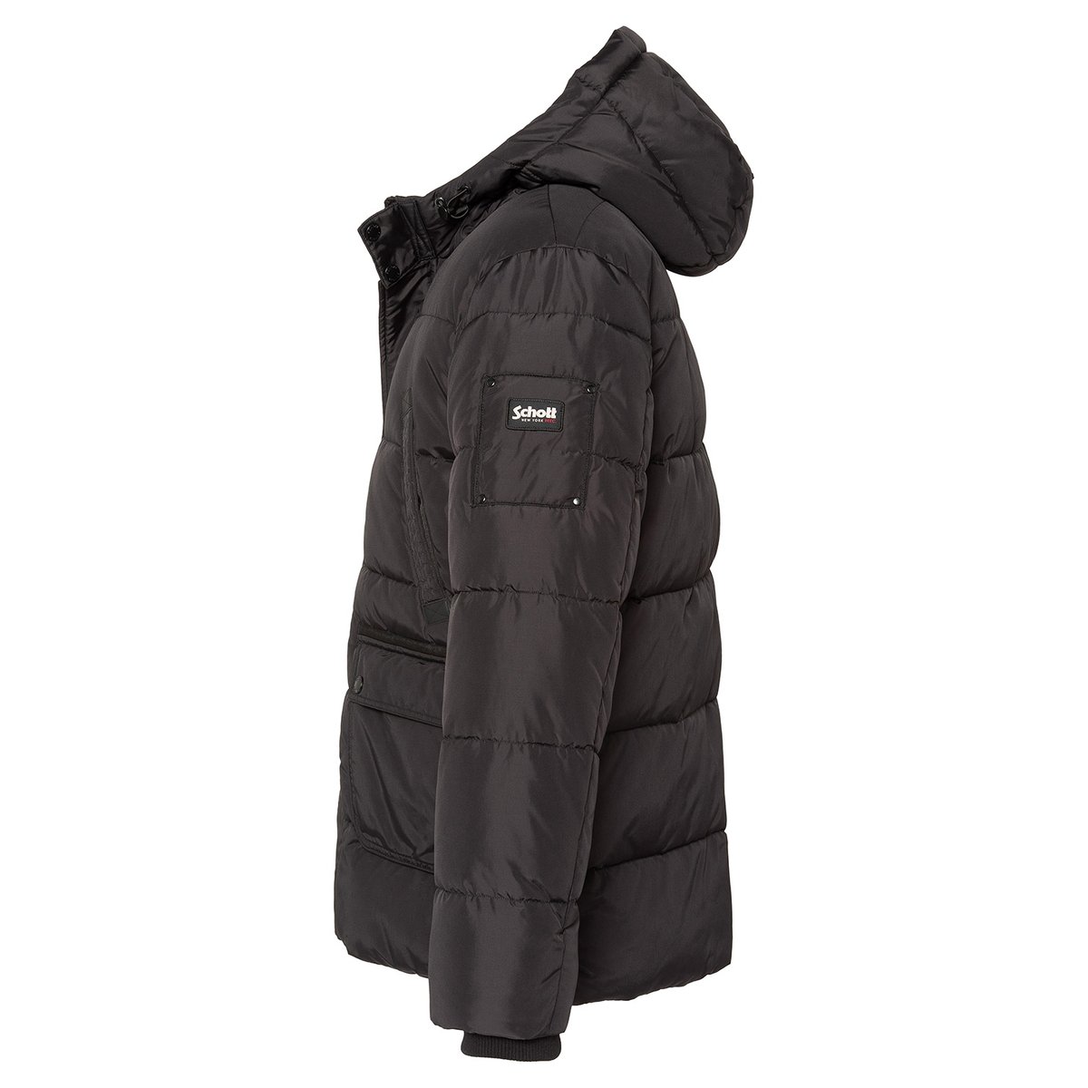 Parka à capuche noir, SCHOTT