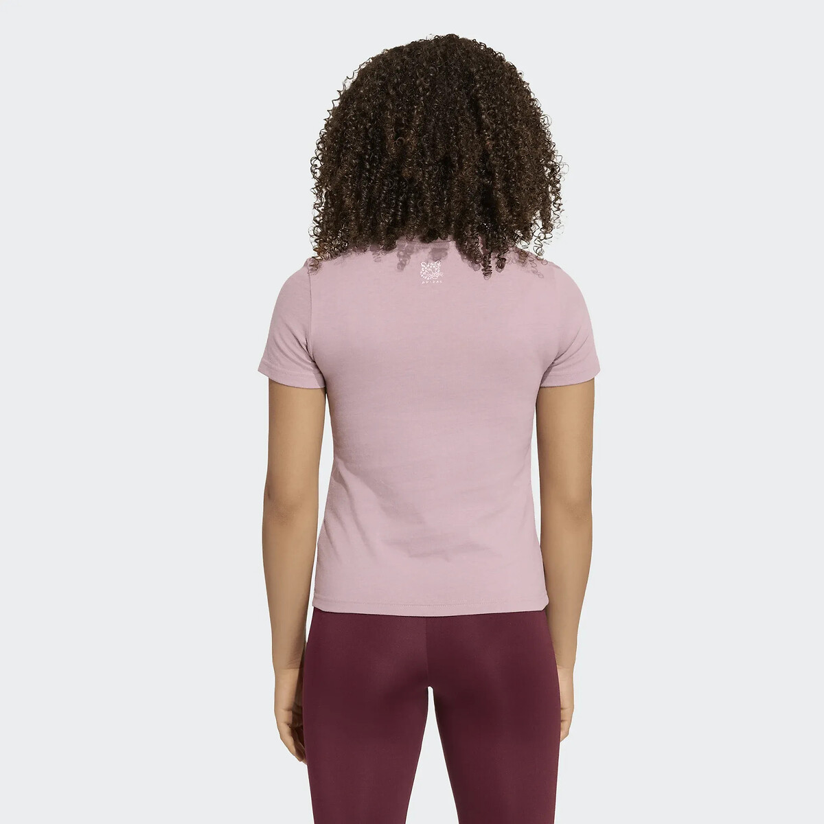 Short Sleeve T-Shirt with Leopard Print light purple, adidas Performance