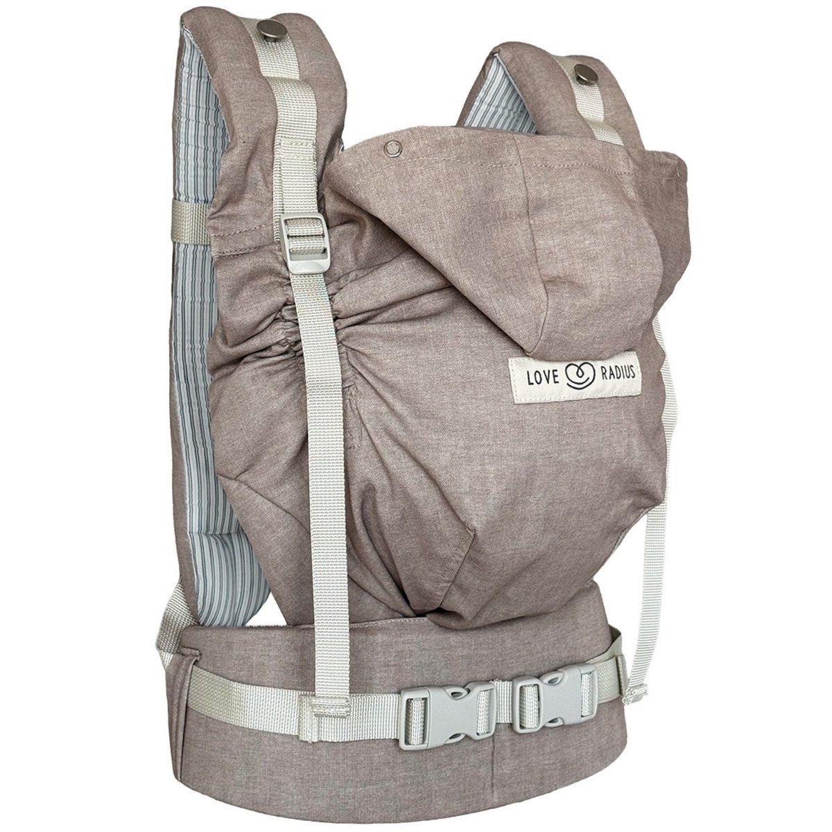 Porte bébé HoodieCarrier 2 beige, blanc, LOVE RADIUS