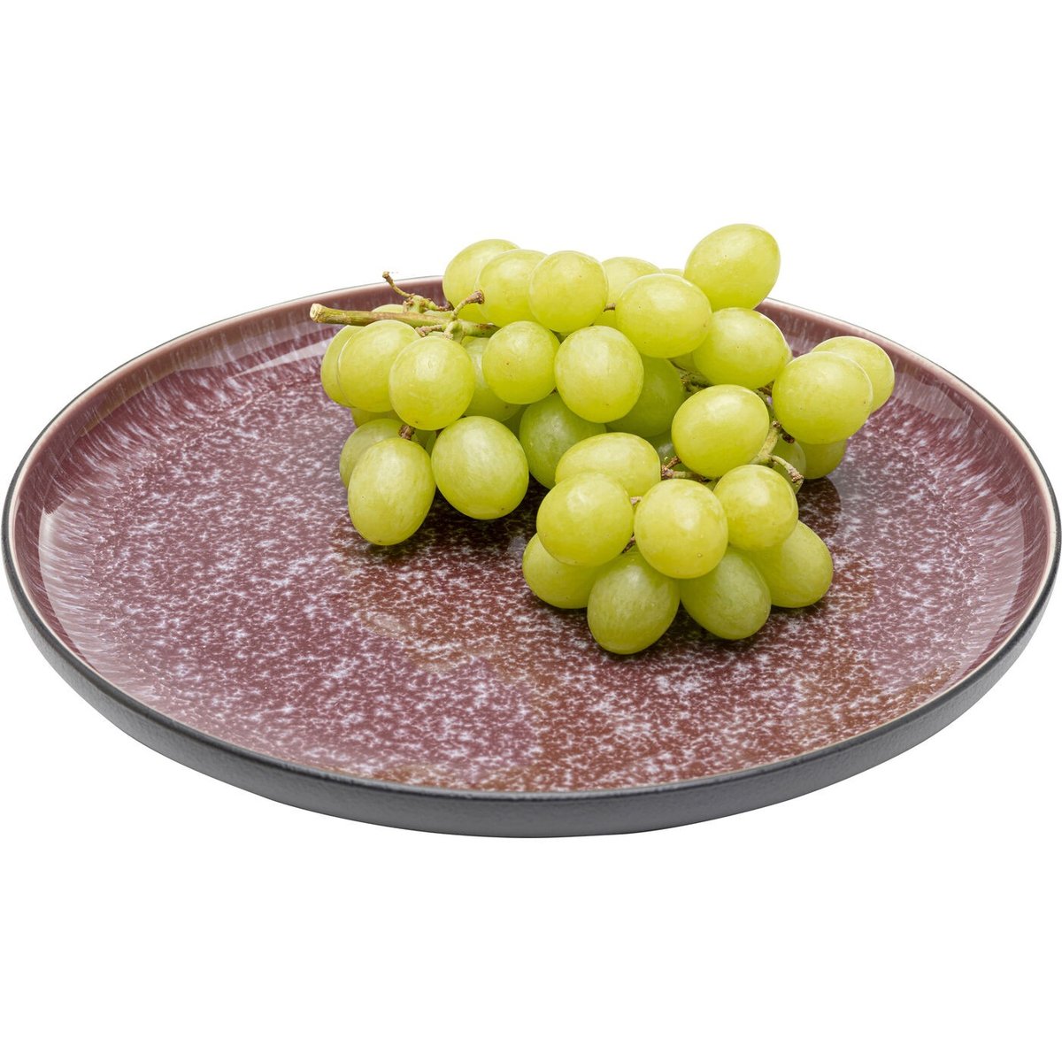 Lot de 6 assiettes plates en grès, ALISSA violet, KARE DESIGN