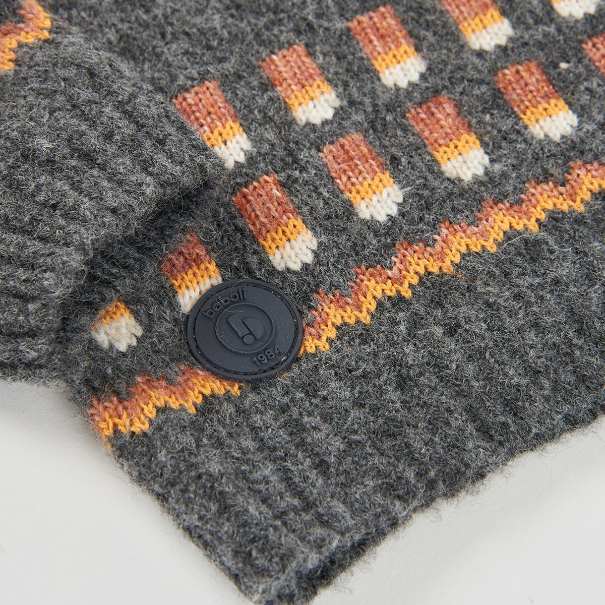Pull garçon imprimé géométrique gris, BOBOLI