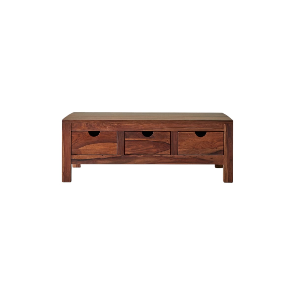 Table basse en Palissandre massif, OLIVER marron foncé, TIKAMOON