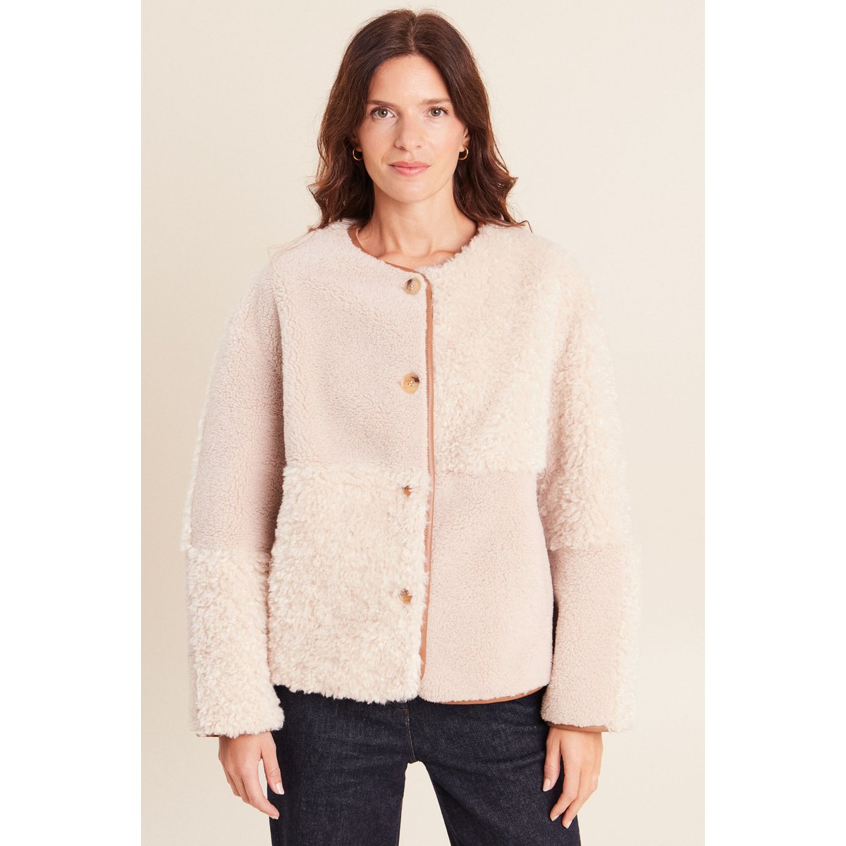 Manteau manches longues ecru, BREAL
