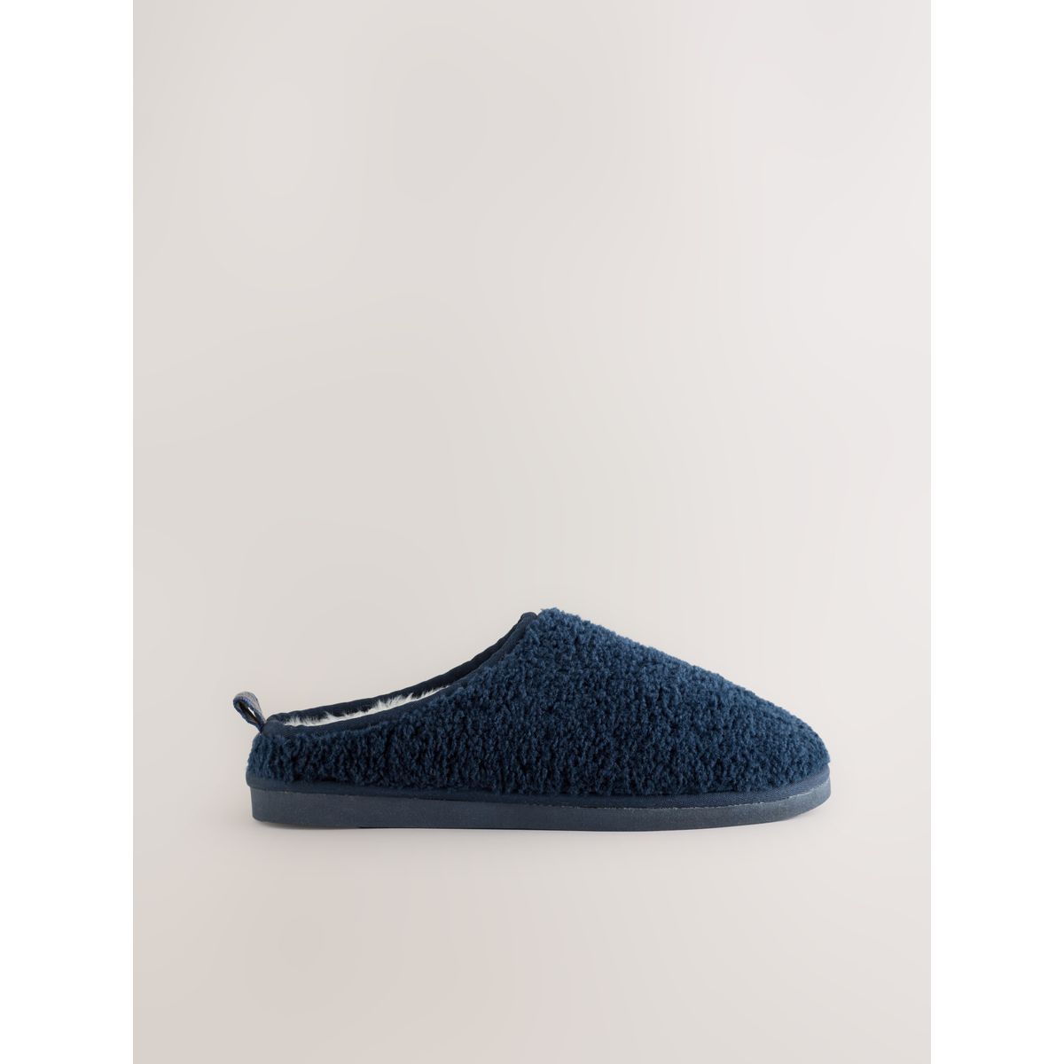 Chaussons en imitation peau de mouton bleu marine, NEXT