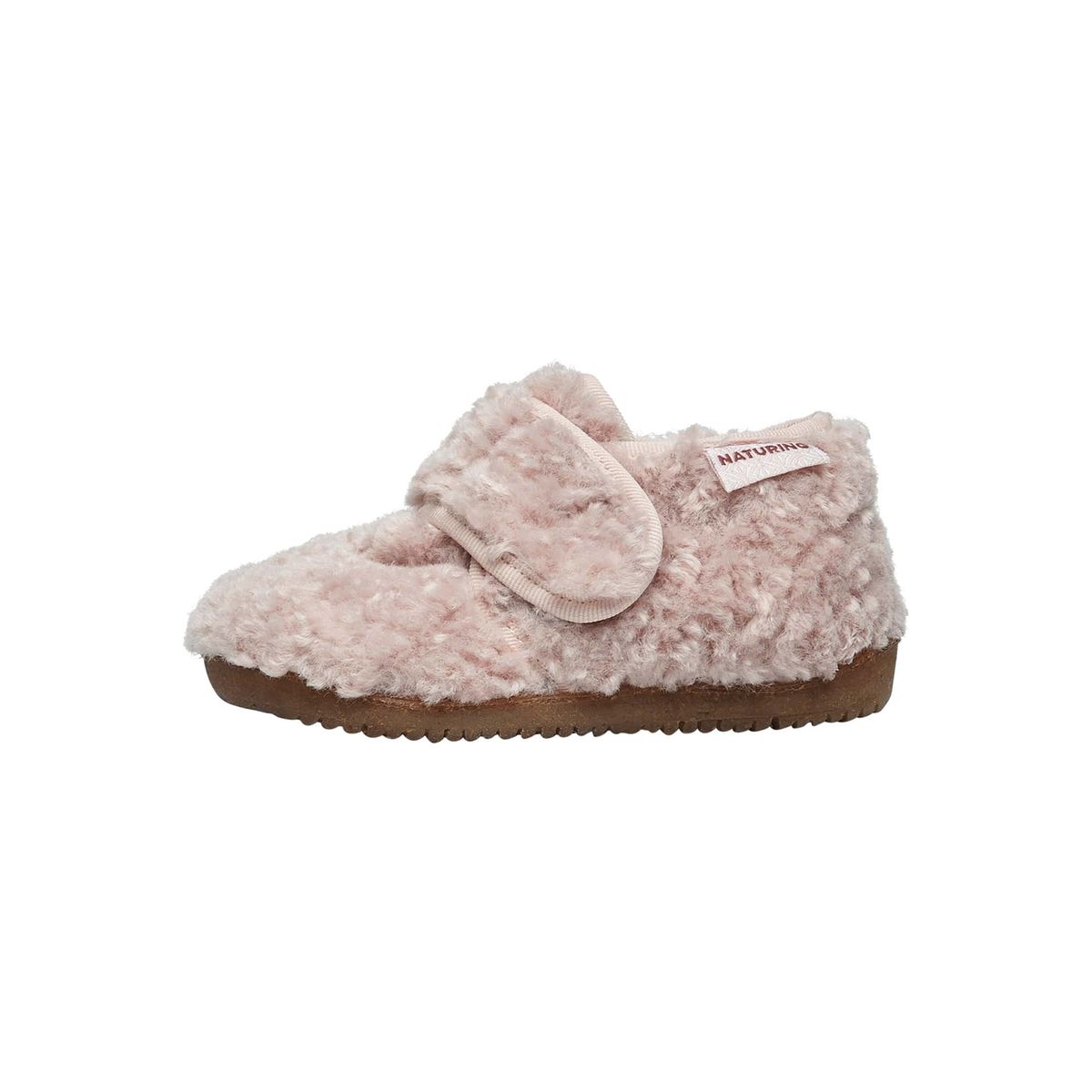 Pantoufles en fausse fourrure HOME beige, NATURINO