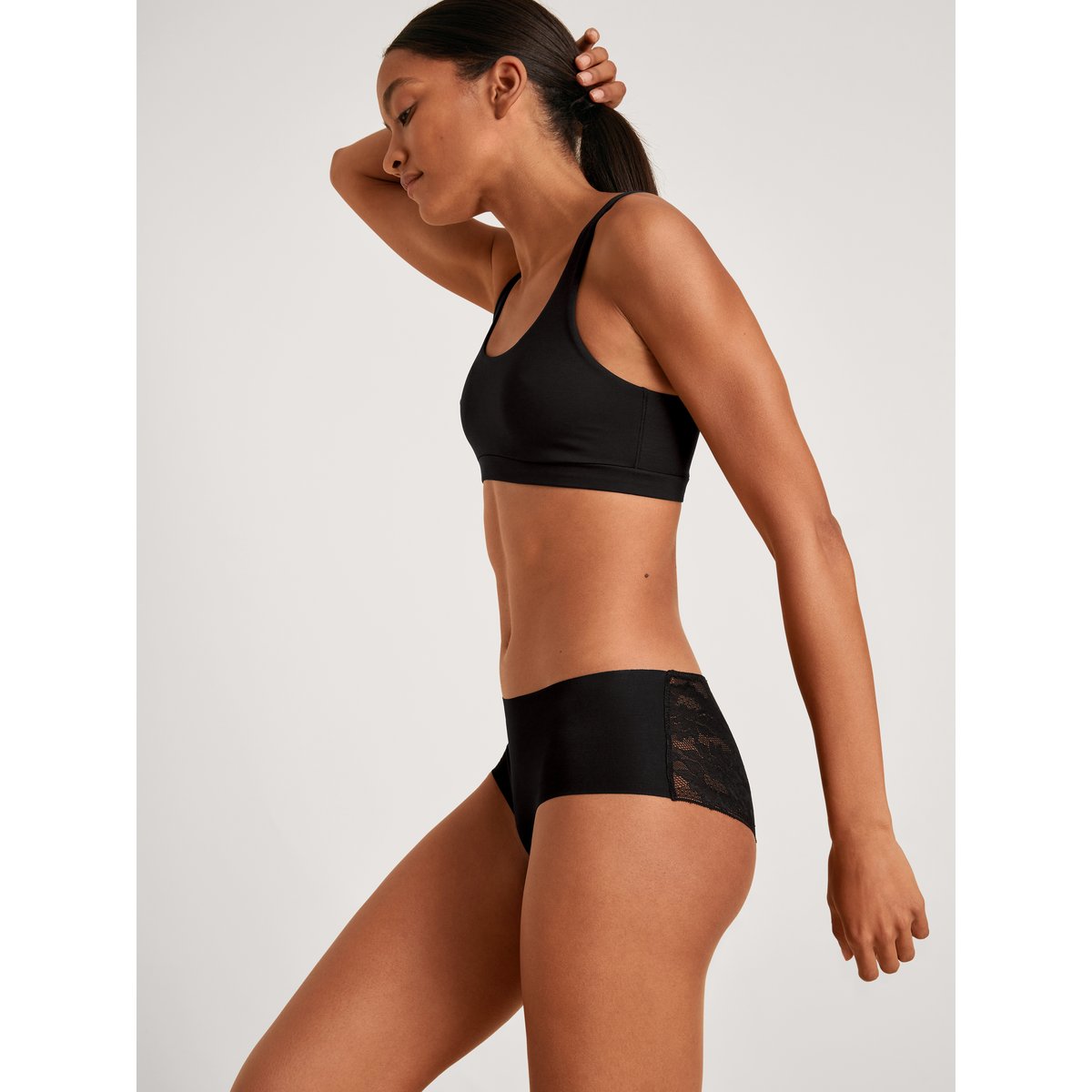 Panty Modal NATURAL SKIN LACE noir c2c, CALIDA