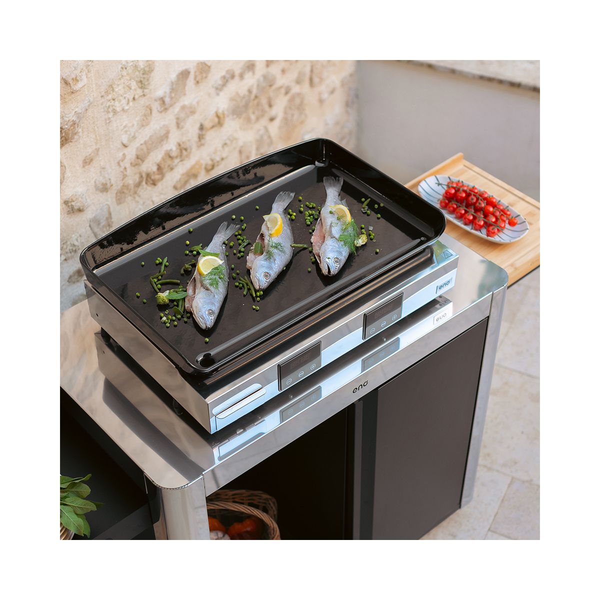 Plancha électrique INITIAL 65 électrique-Inox couleur unique, ENO