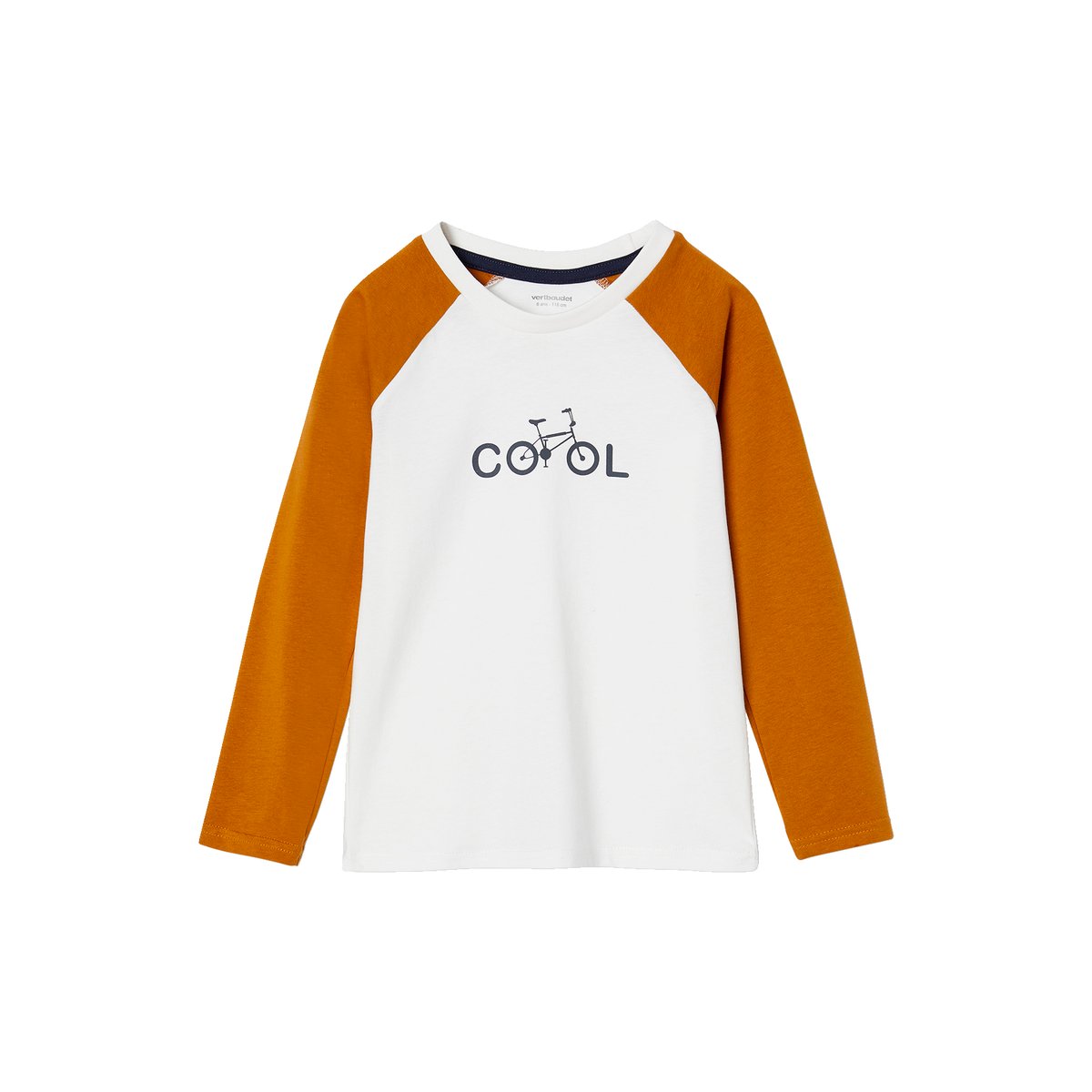 Lot de 2 pyjamas"cool" lot caramel/rayé, VERTBAUDET