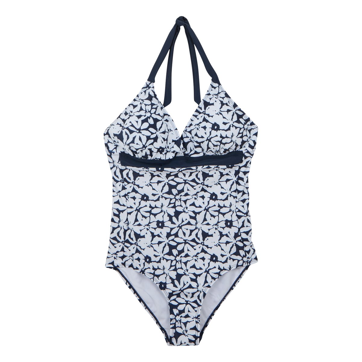 Maillot de bain 1 pièce FLAVIA bleu marine / blanc, REGATTA