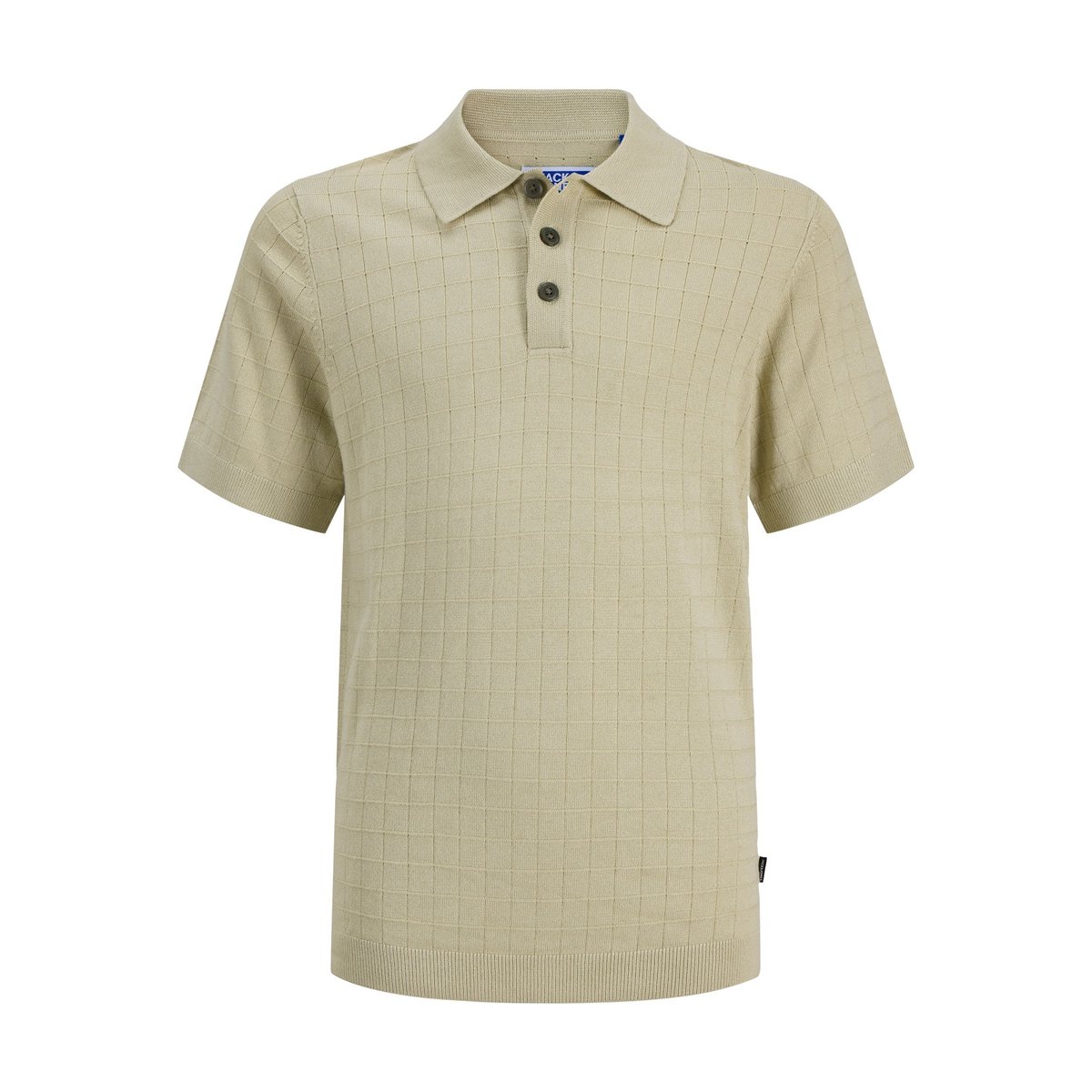 Polo Tricoté grise - alfalfa 1, JACK & JONES JUNIOR