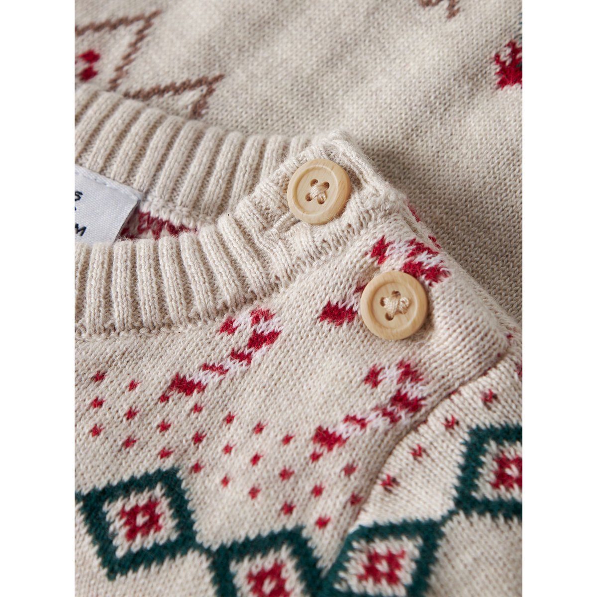 Pull En Maille blanc - peyote melange1, NAME IT