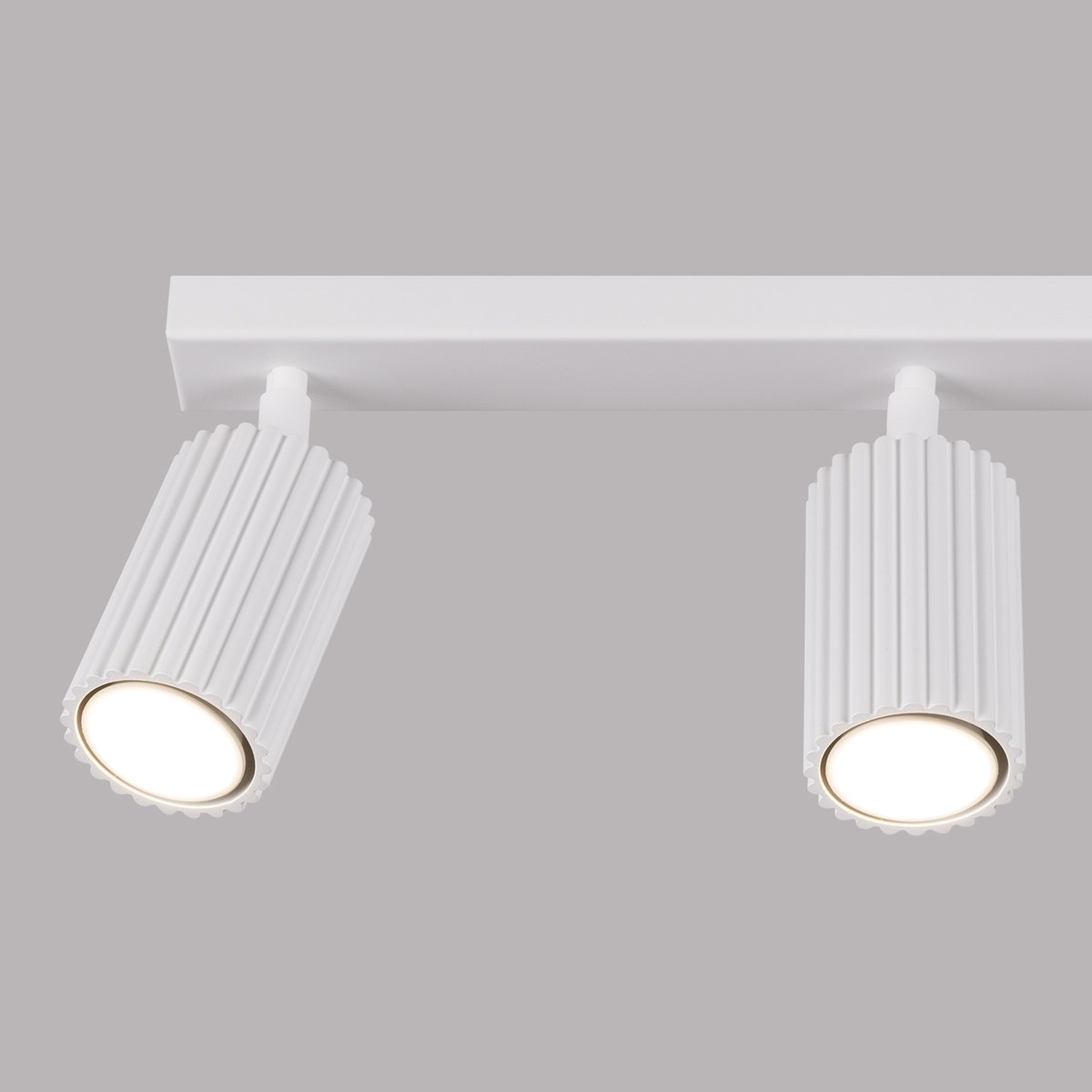 Plafonnier Aluminium Blanc GU10 3 Karbon Line blanc, EDEN