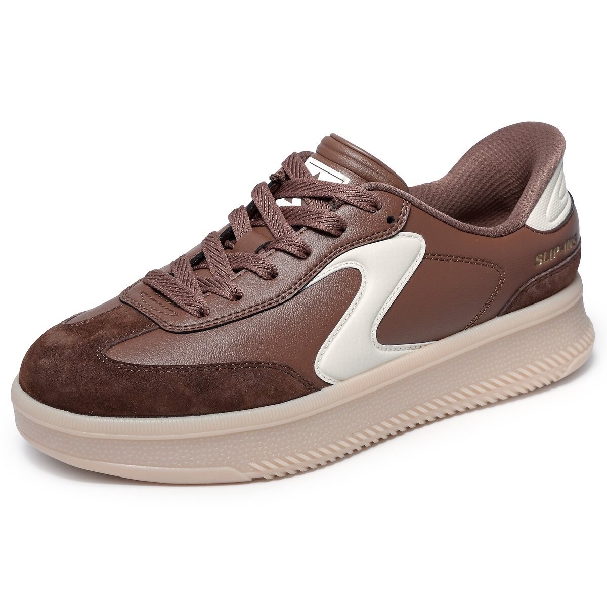 Baskets Slip-Ins: HOTSHOT HI-LIFTED LUXE marron, SKECHERS