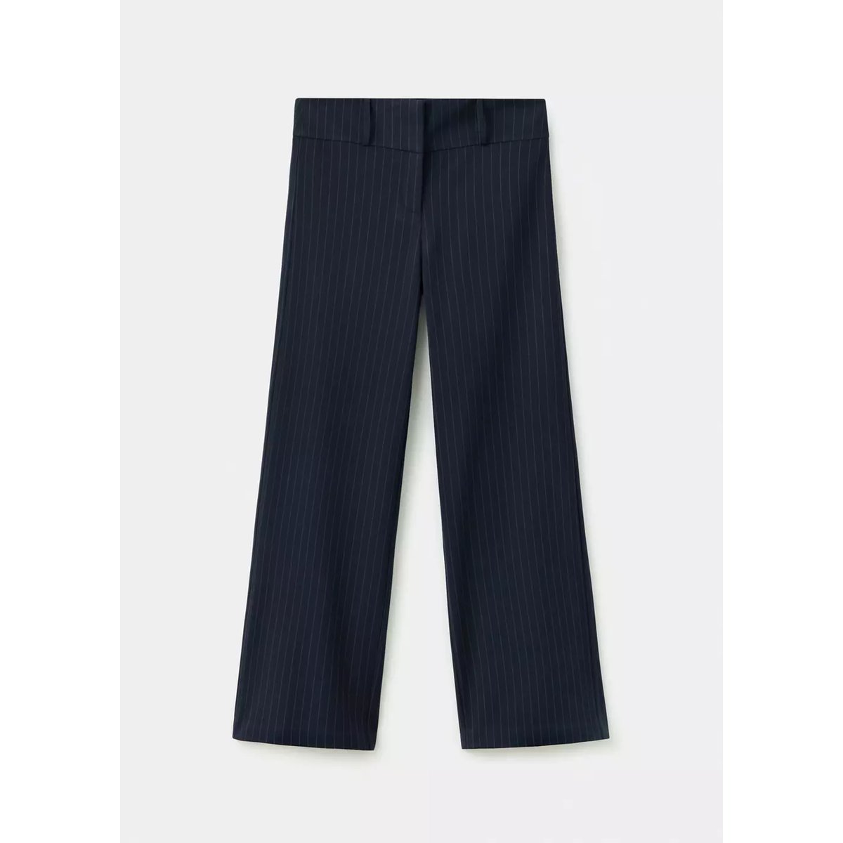 Pantalon à fines rayures bleu marine, MANGO TEEN