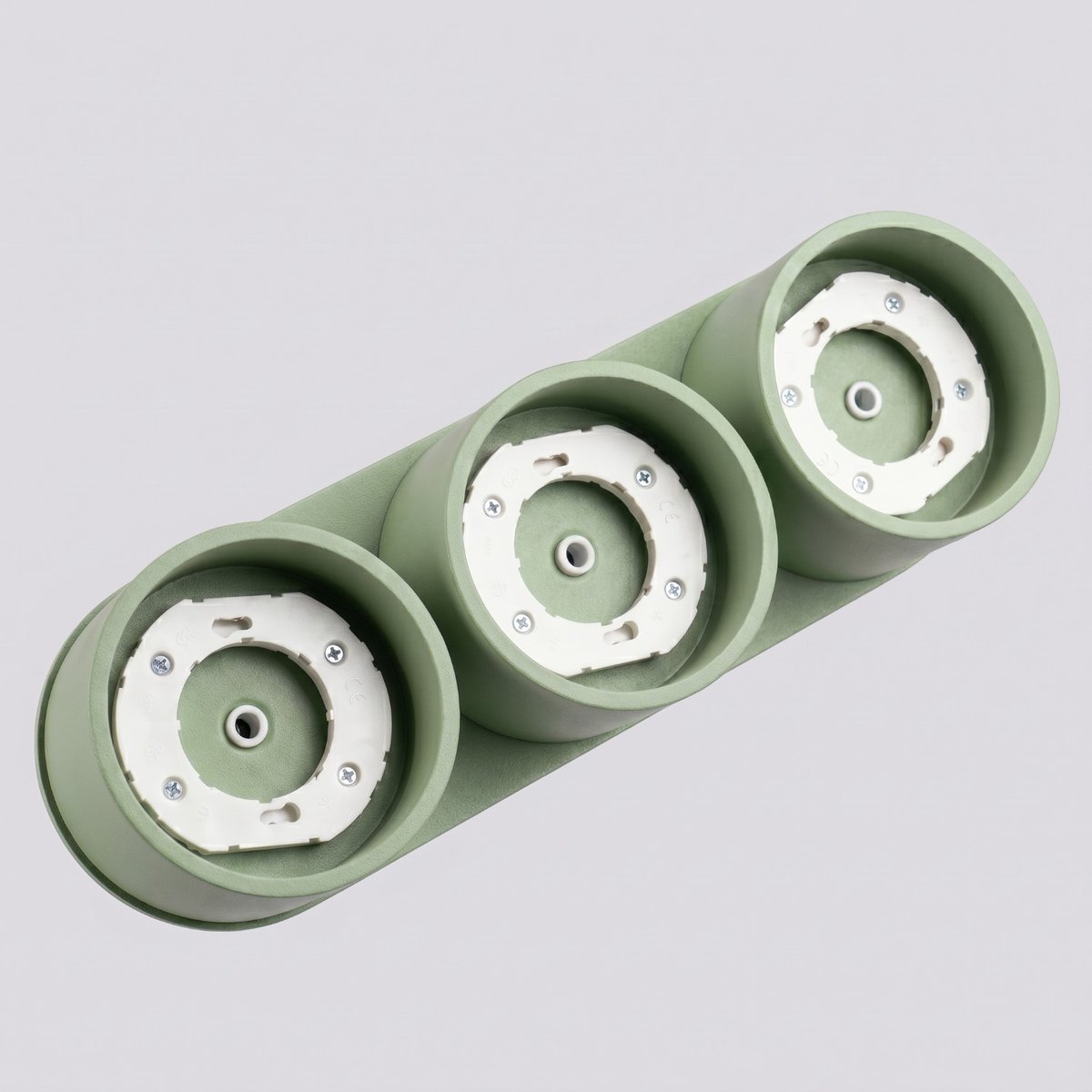 Plafonnier Aluminium Sauge Gx53 3 MODO sauge, EDEN