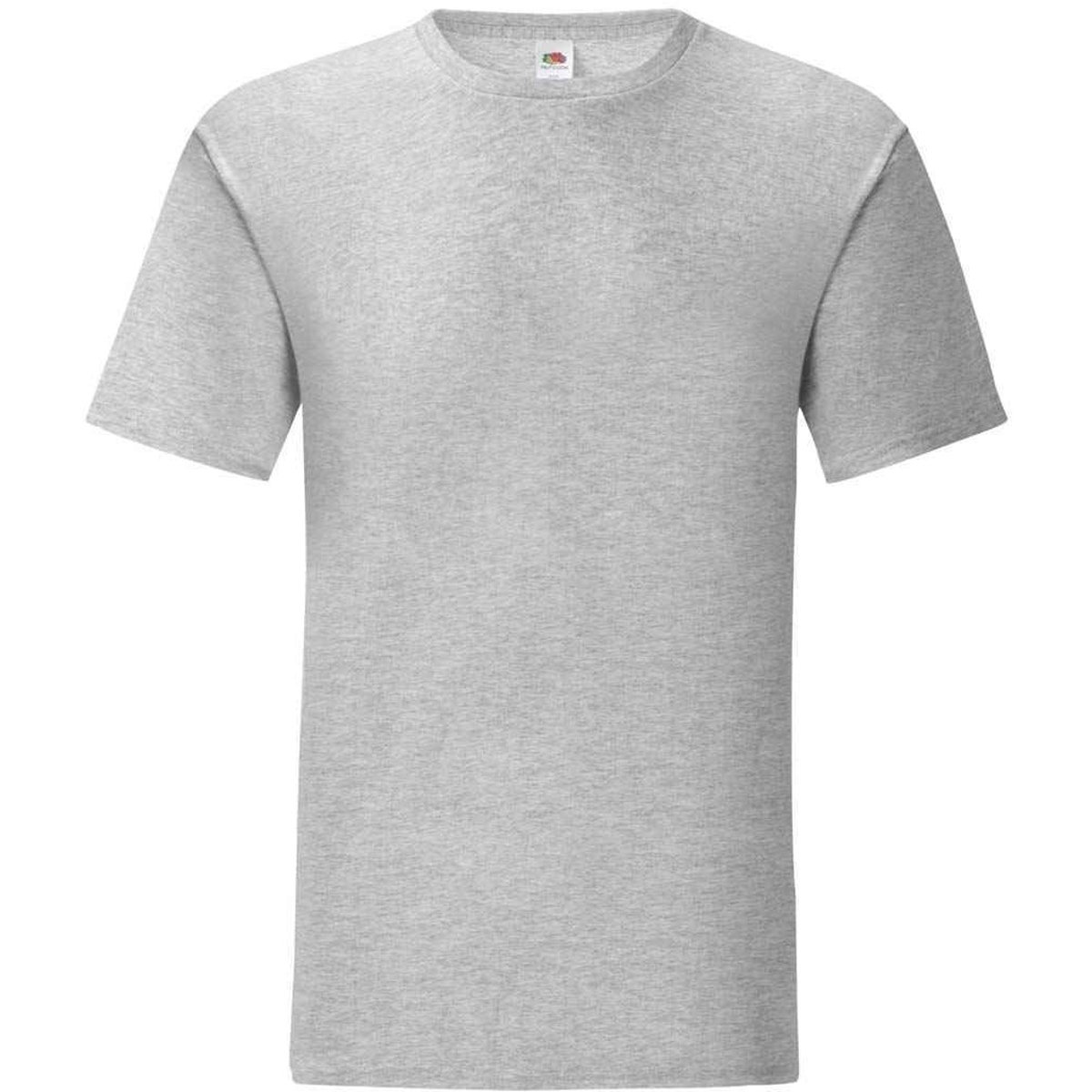 T-shirt ICONIC gris clair chiné, FRUIT OF THE LOOM