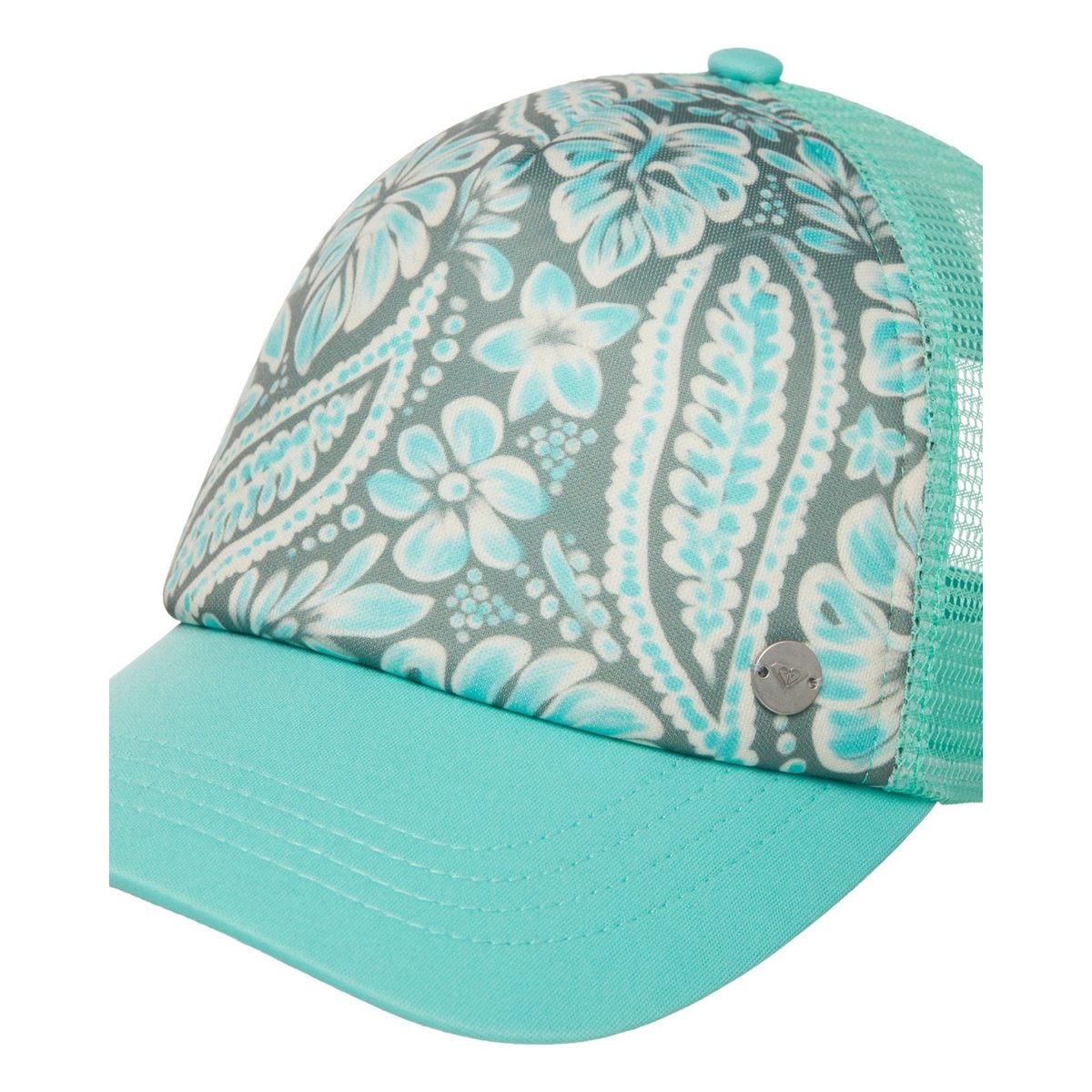 Casquette trucker BEAUTIFUL MORNING. vert oil green wildside paisley, ROXY