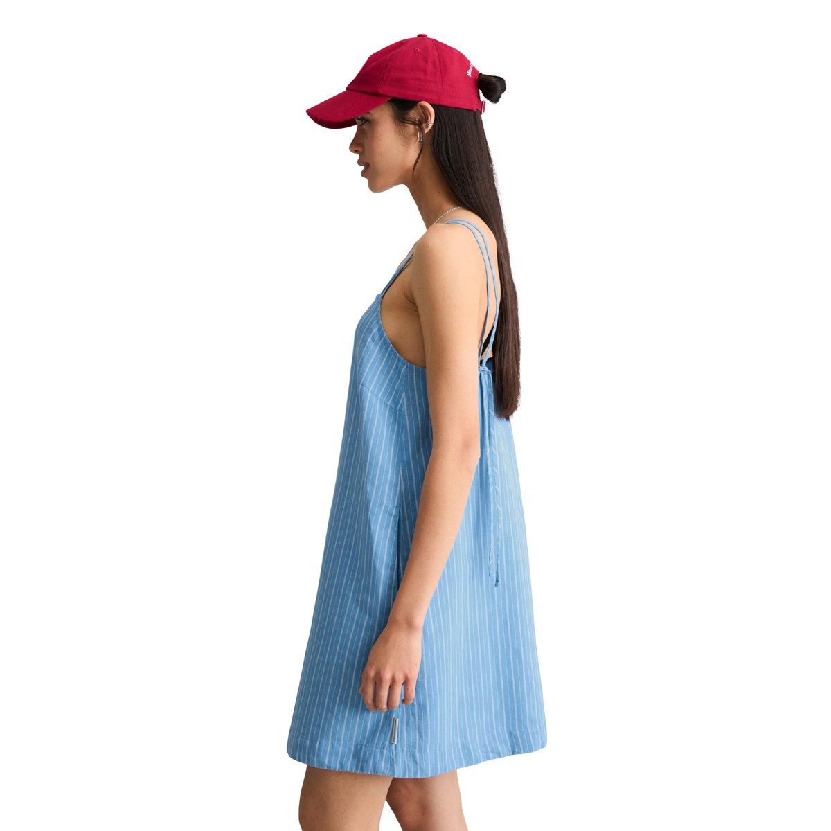 Robe rayée relaxed en mélange de lin et de coton bleu, MARC O’POLO DENIM