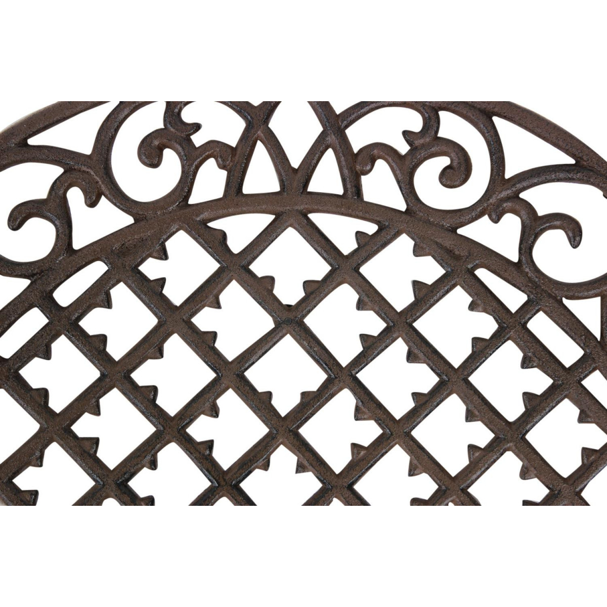 Paillasson demi lune fonte marron, DECORATION D’AUTREFOIS