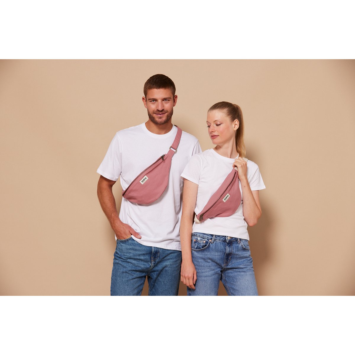 Sac banane L SASHA rose blush, HINDBAG