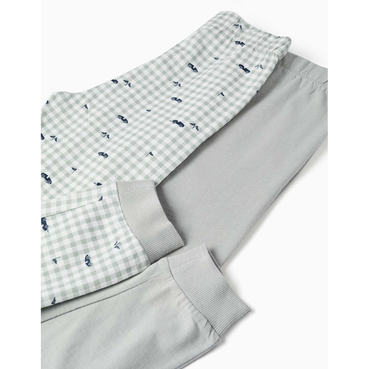 Lot de 2 pyjamas longs en coton avec imprimés voitures multicolore, ZIPPY