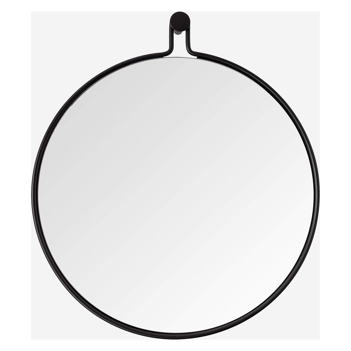 Miroir mural métal OTO noir, HABITAT