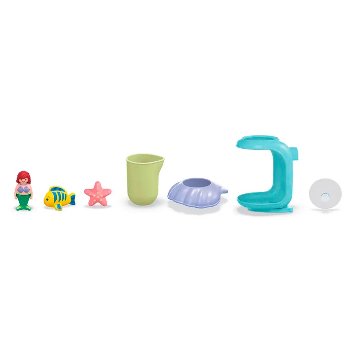 Junior et Disney Ariel avec coquillage de bain multicolore, PLAYMOBIL