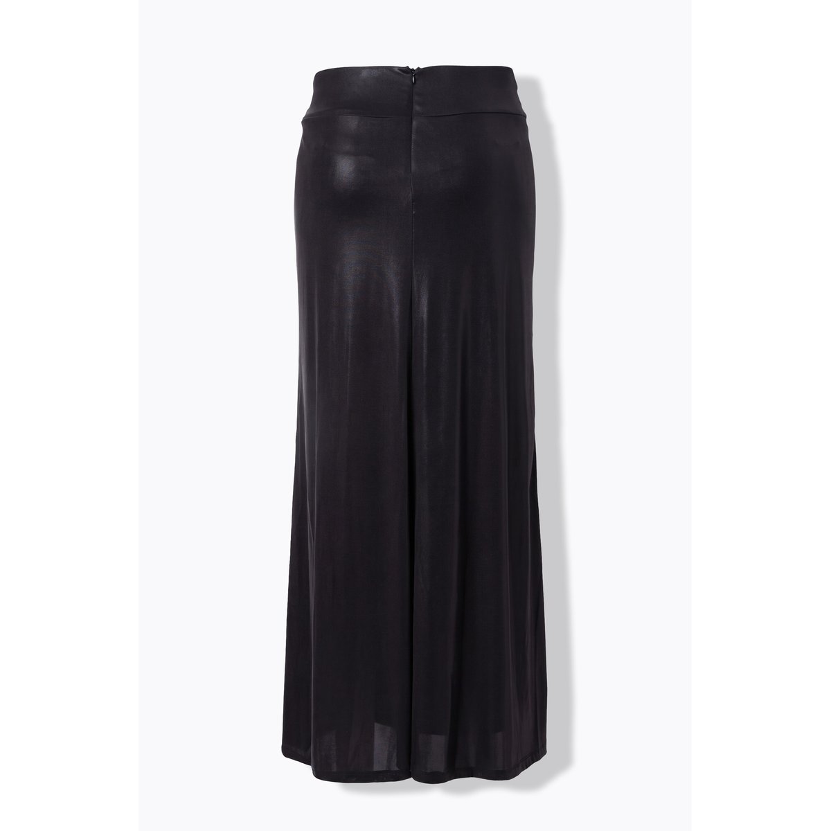 Jupe longue, coupe Slim Fit, taille drapée noir, ULLA POPKEN