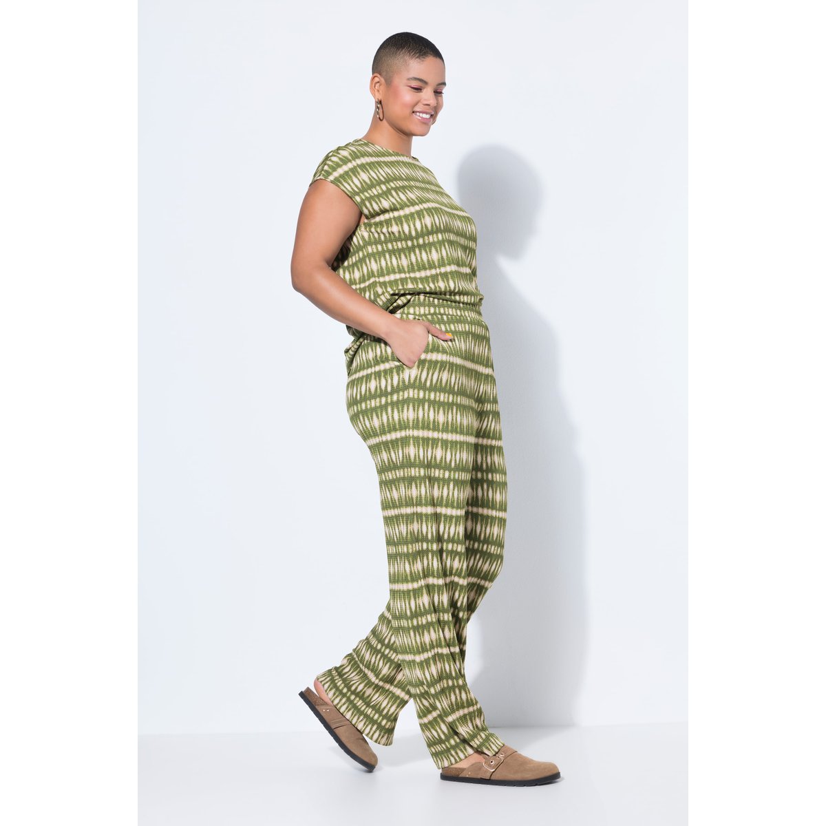 Pantalon texturé olive, STUDIO UNTOLD
