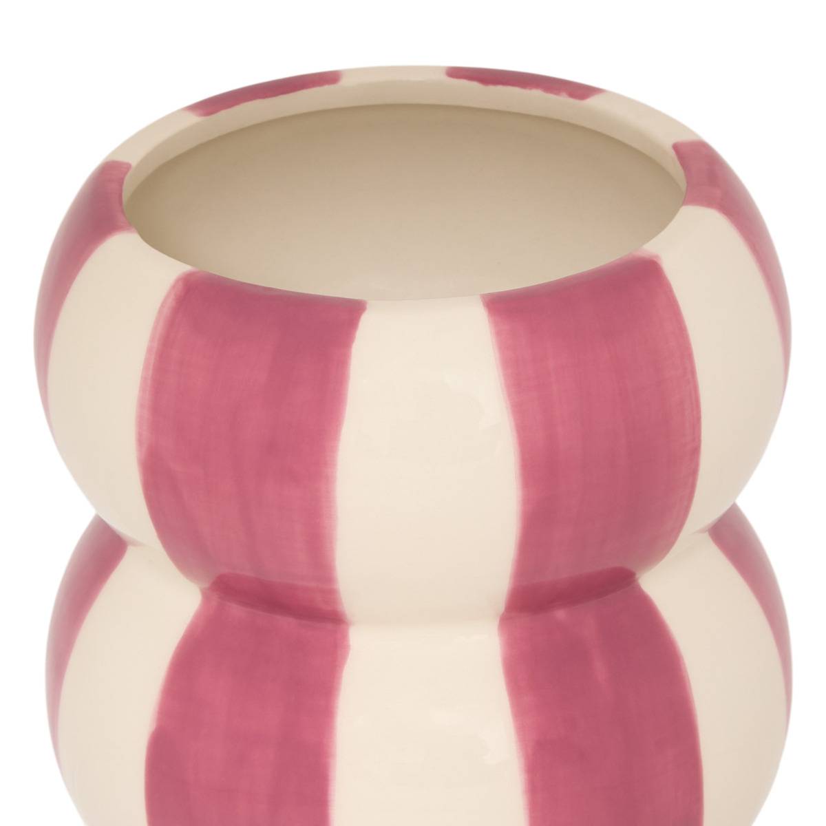 Vase en dolomite NEYA rouge, ATMOSPHERA
