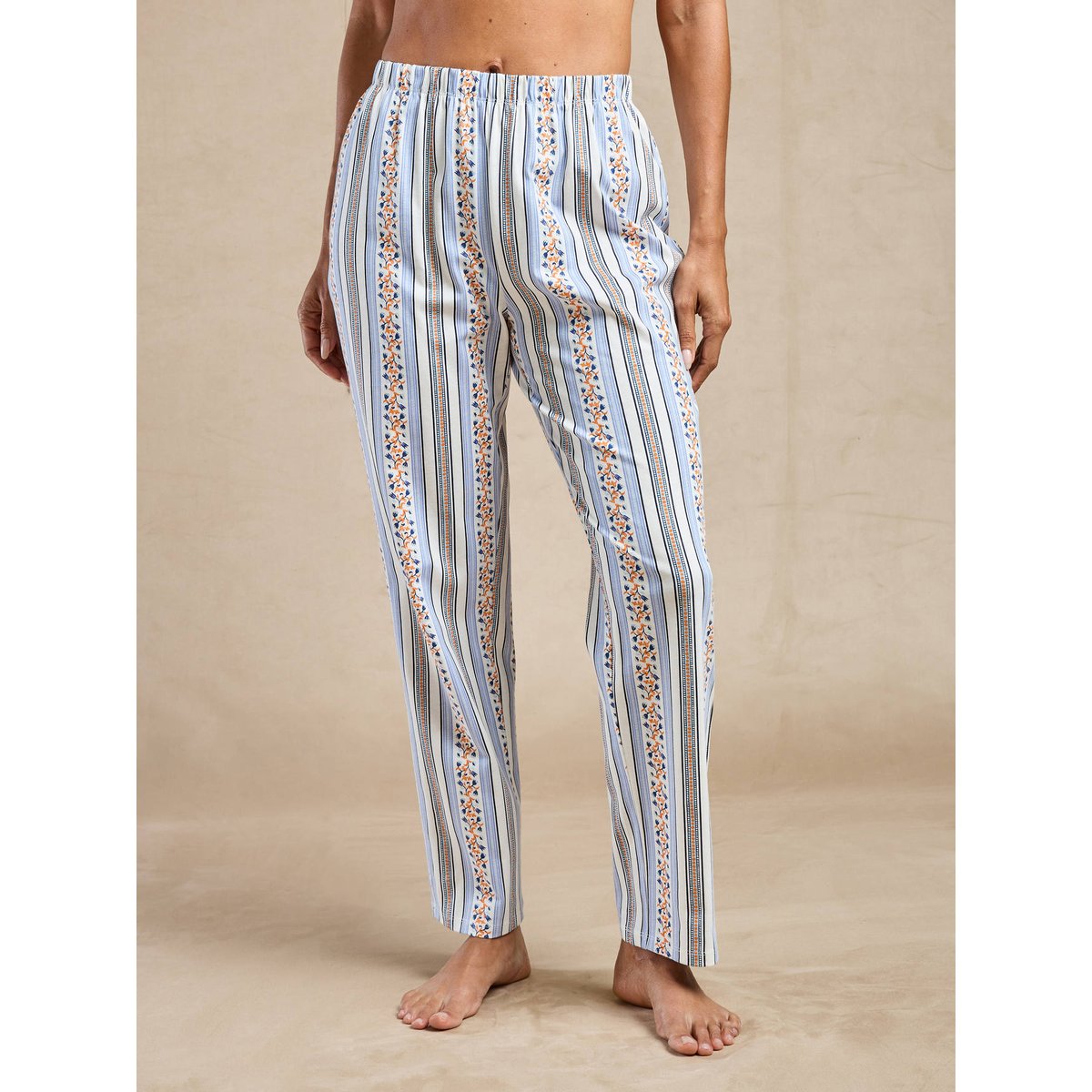 Pyjama en jersey coton imprimé bleu, DAXON