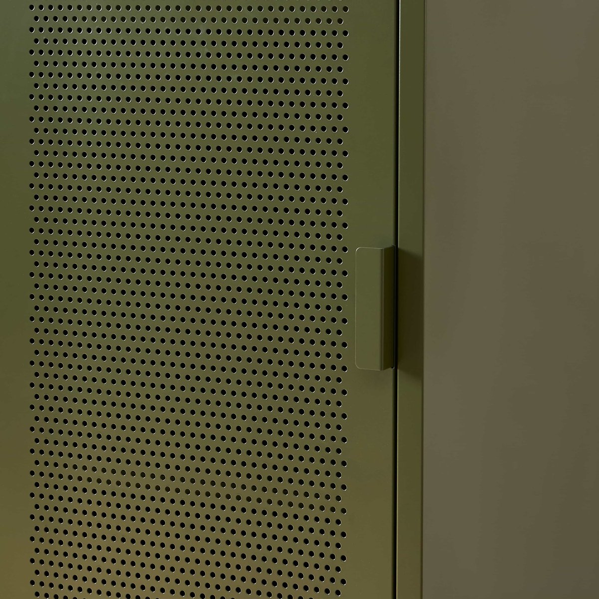 Vestiaire en acier vert olive, PANTONE
