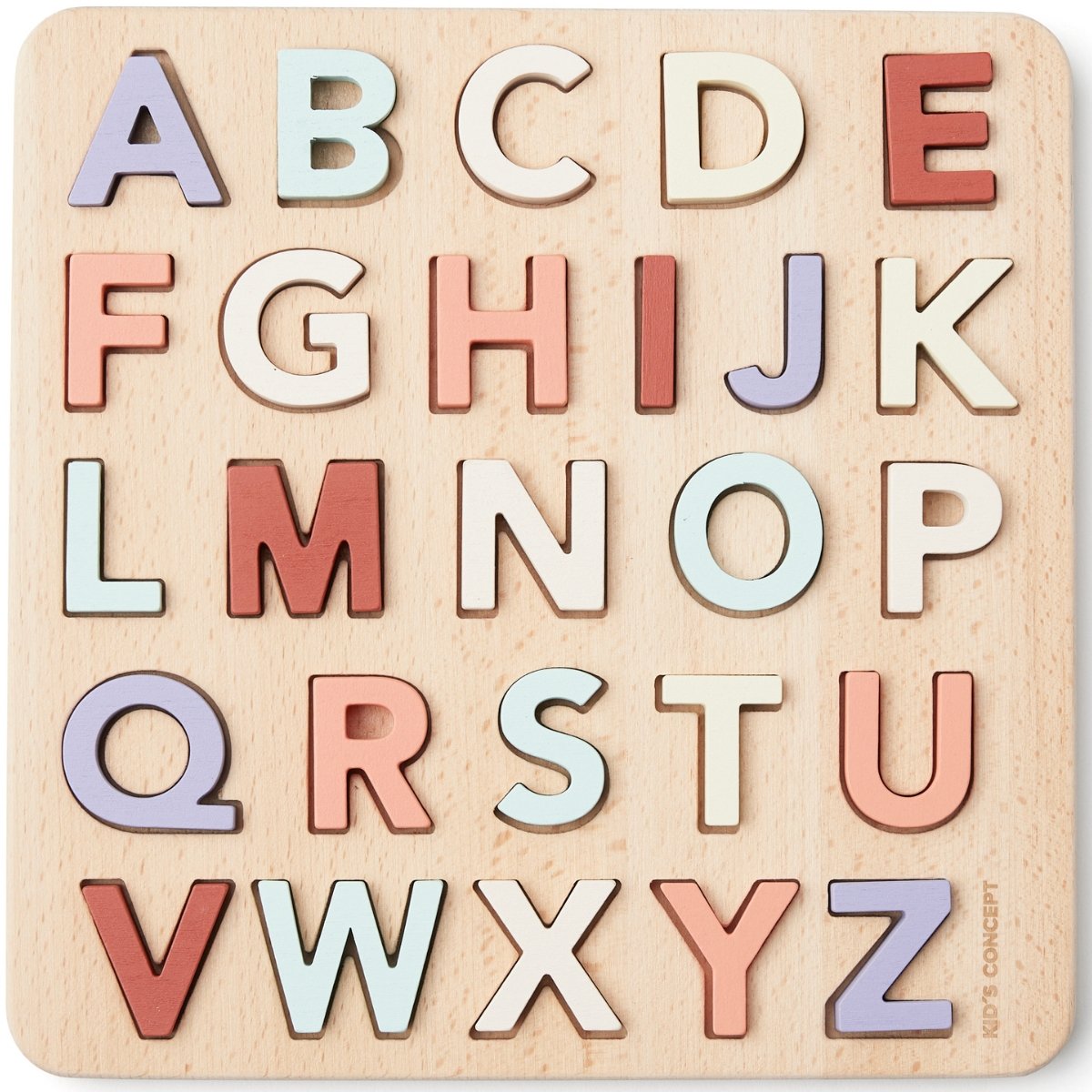 Puzzle Alphabet en bois multicolore, KID'S CONCEPT