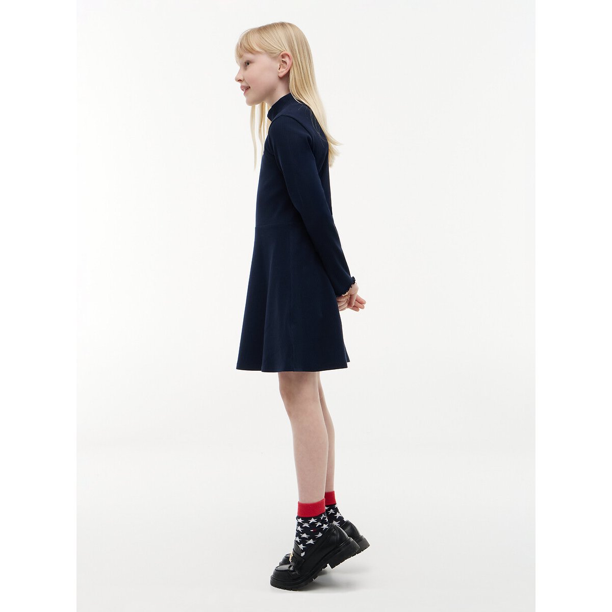 Robe manches longues bleu marine, TOMMY HILFIGER