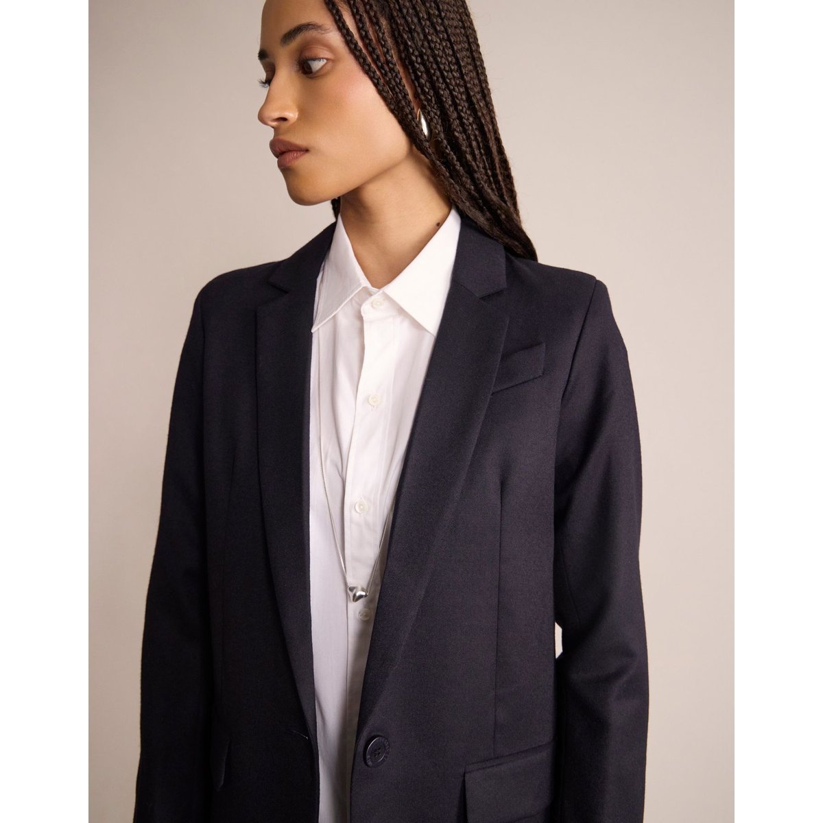 Veste bruna bleu, INES DE LA FRESSANGE PARIS