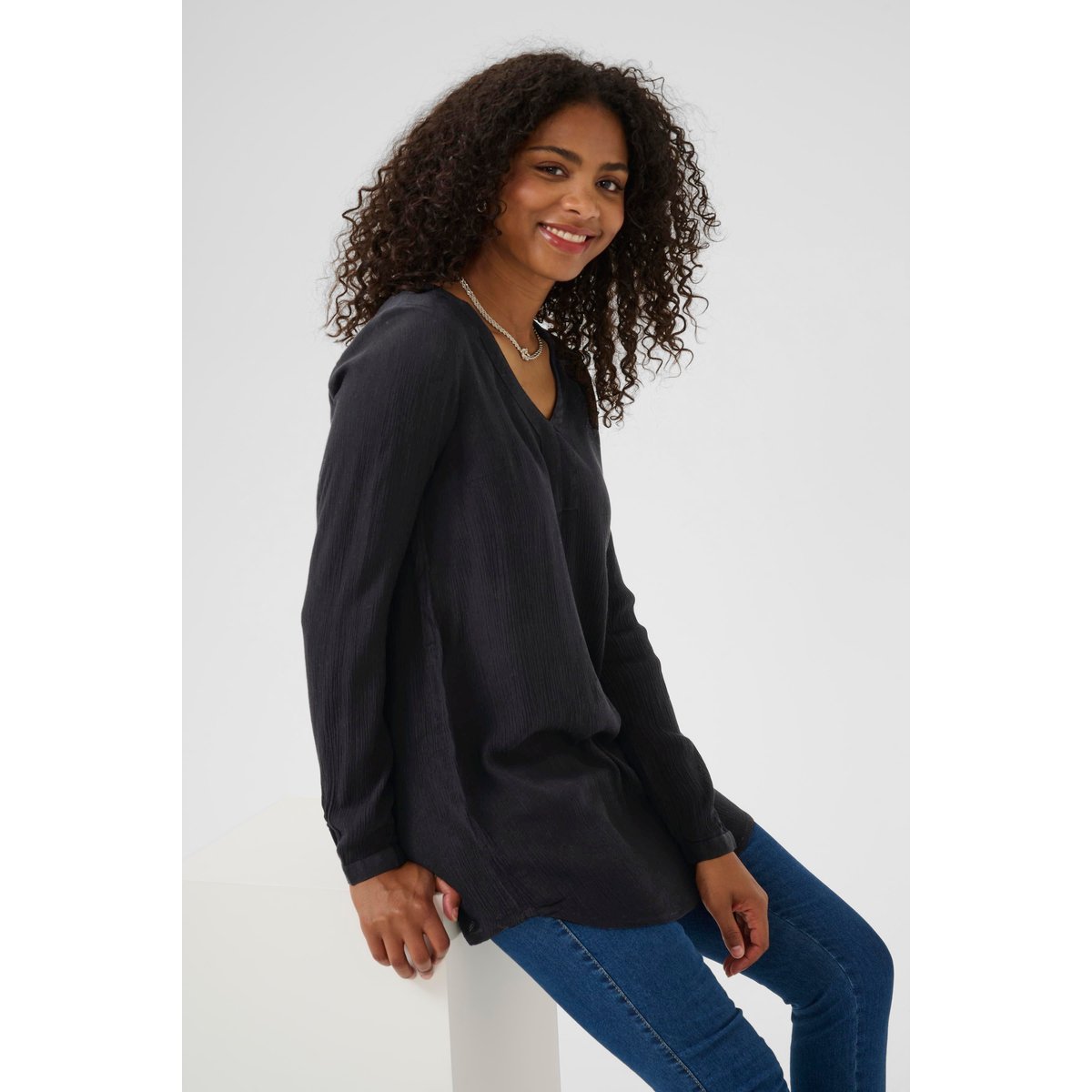 Tunique noir black deep, KAFFE