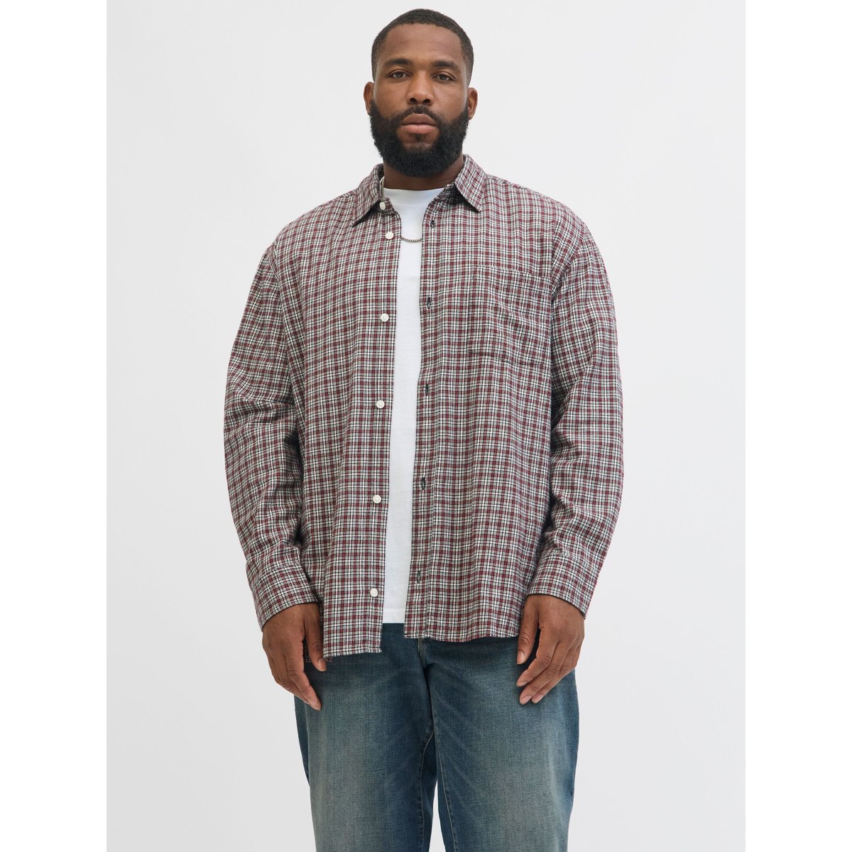 Chemise tibetan red, JACK & JONES