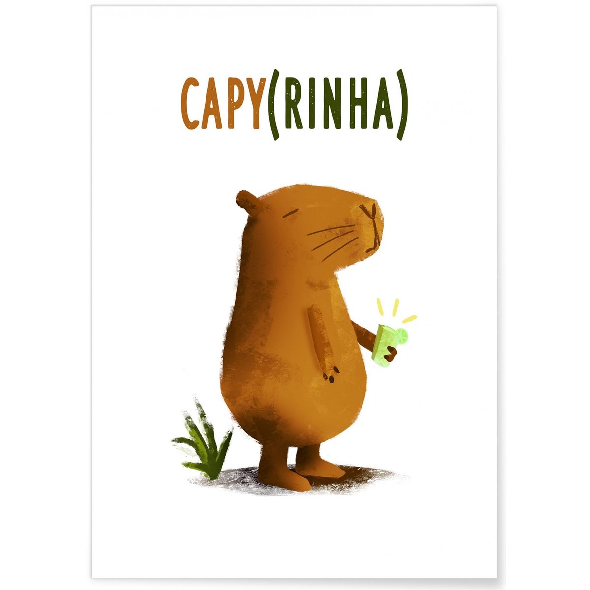 Affiche Capyrinha blanc, L'AFFICHERIE