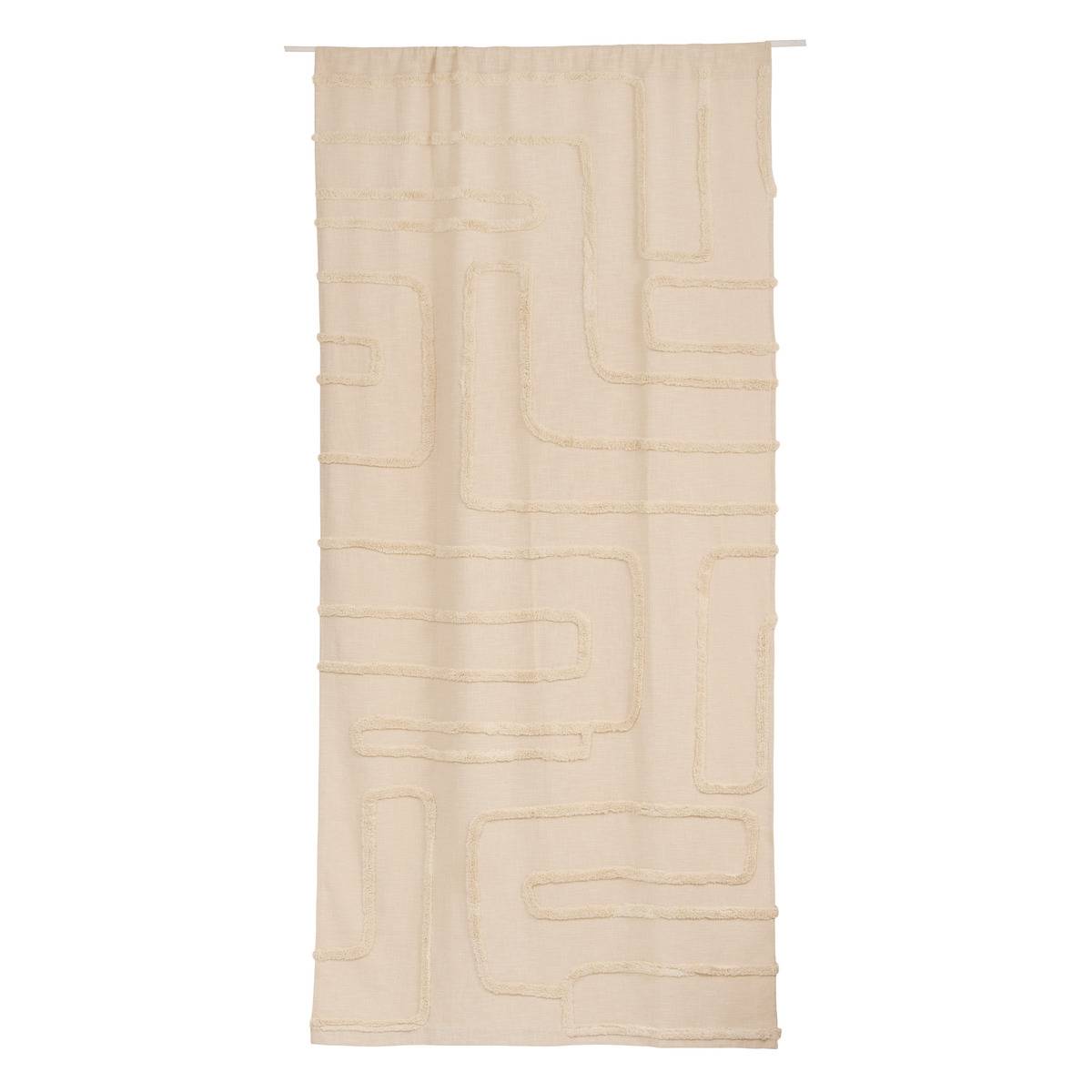 Rideau en coton HAWKI blanc chaud, ATMOSPHERA