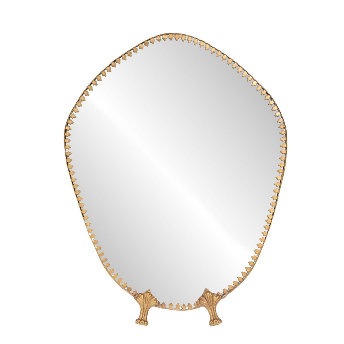 Miroir à poser Octo gold 23x18 or / doré, AMADEUS