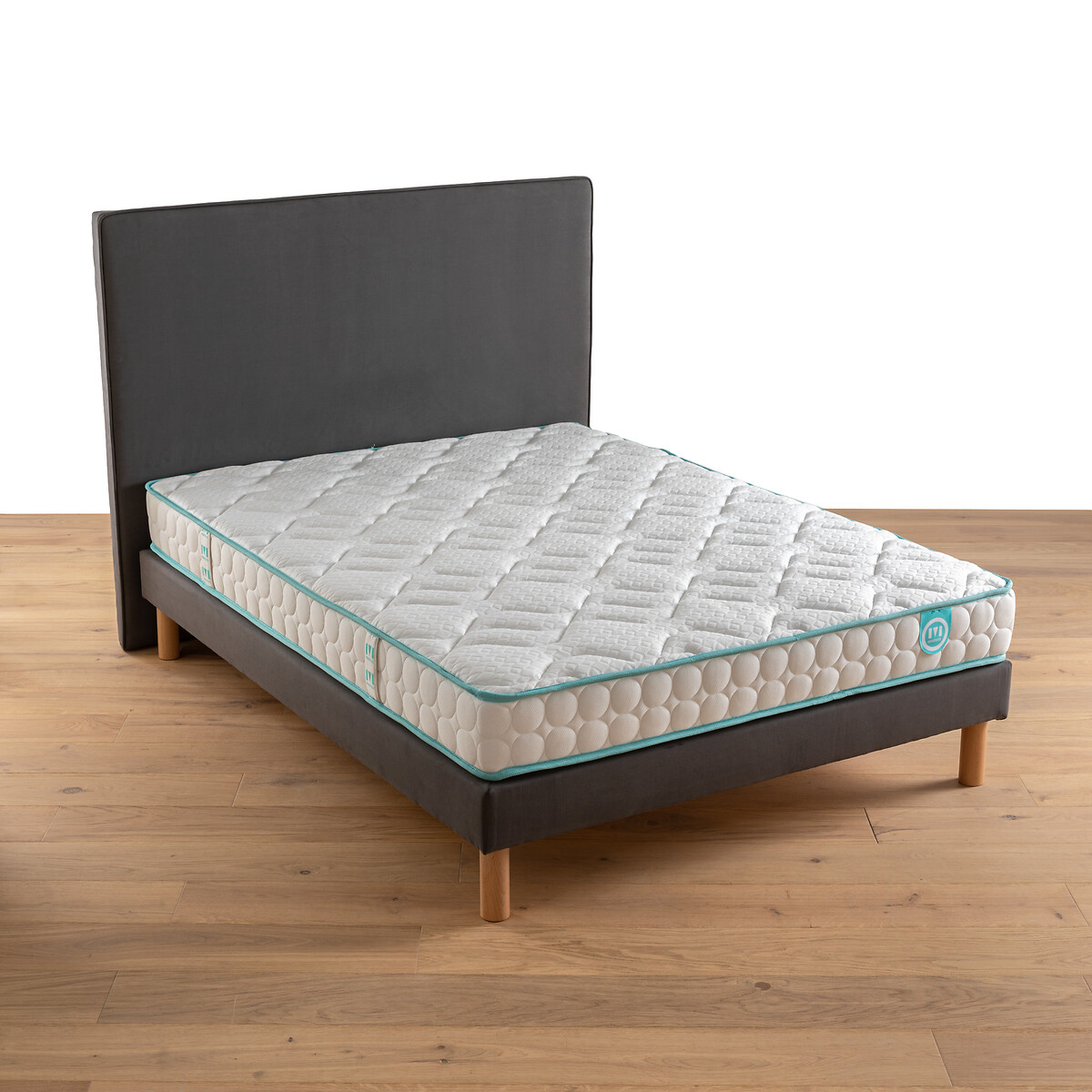 Materasso in lattice maxi comfort rigido LE TOUT DOUX bianco/blu, MERINOS