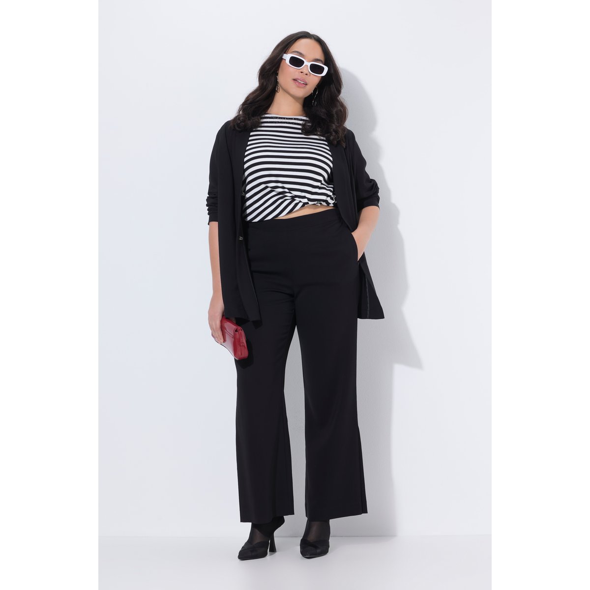 Pantalon avec taille confortable noir, ULLA POPKEN